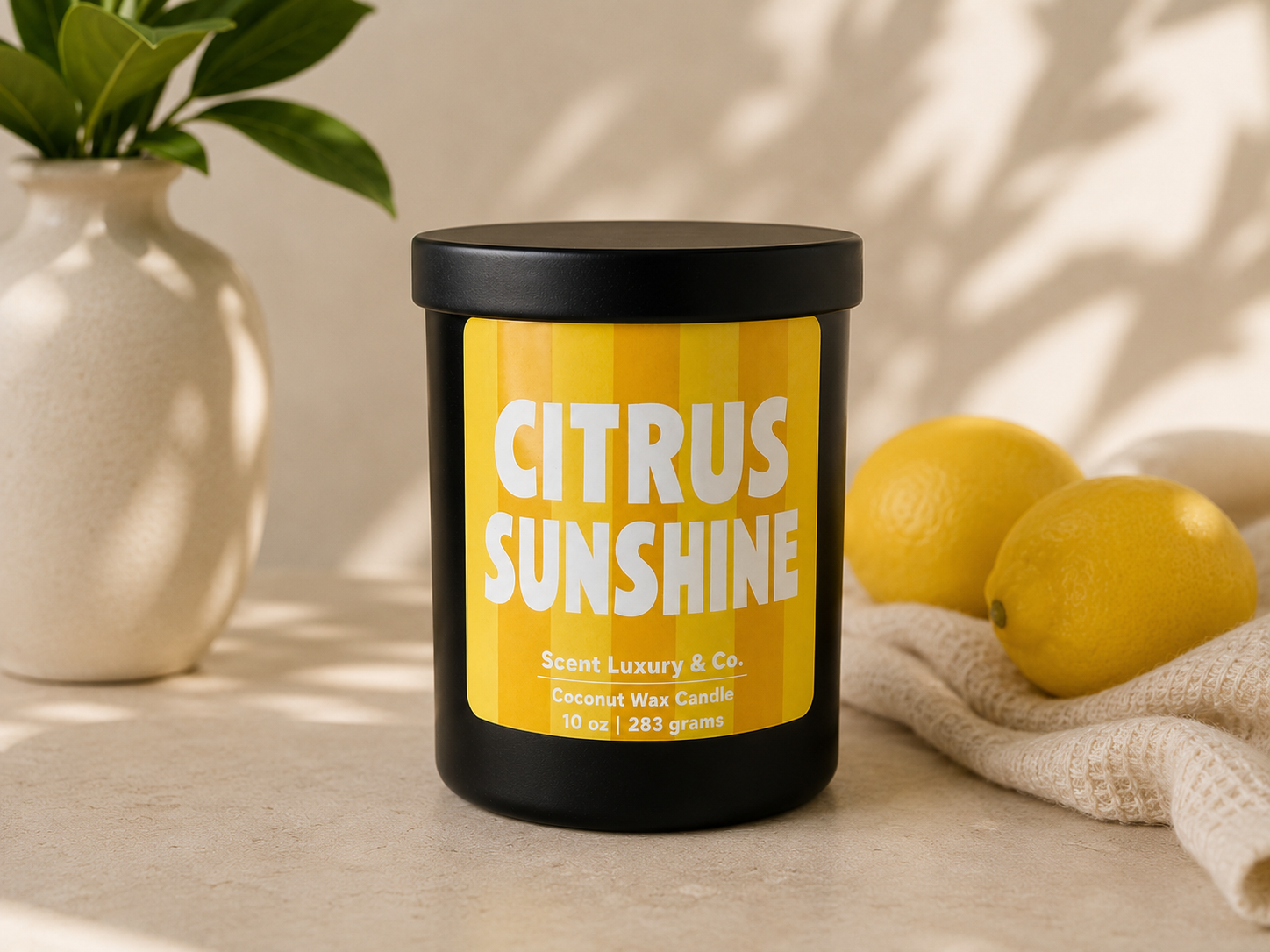 Limited Edition- Citrus Sunshine- Wooden Wick