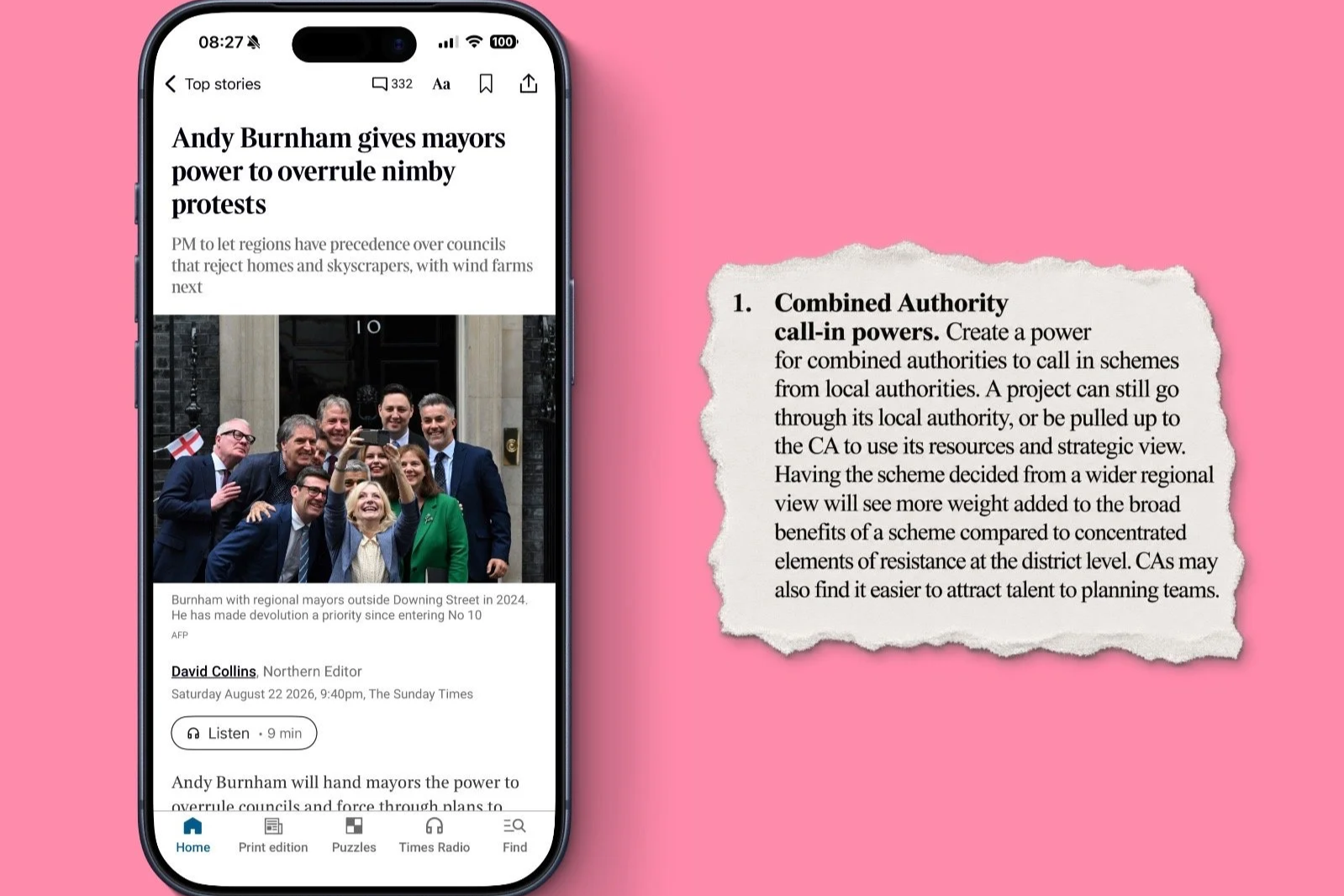The mayors are coming for your planning applications