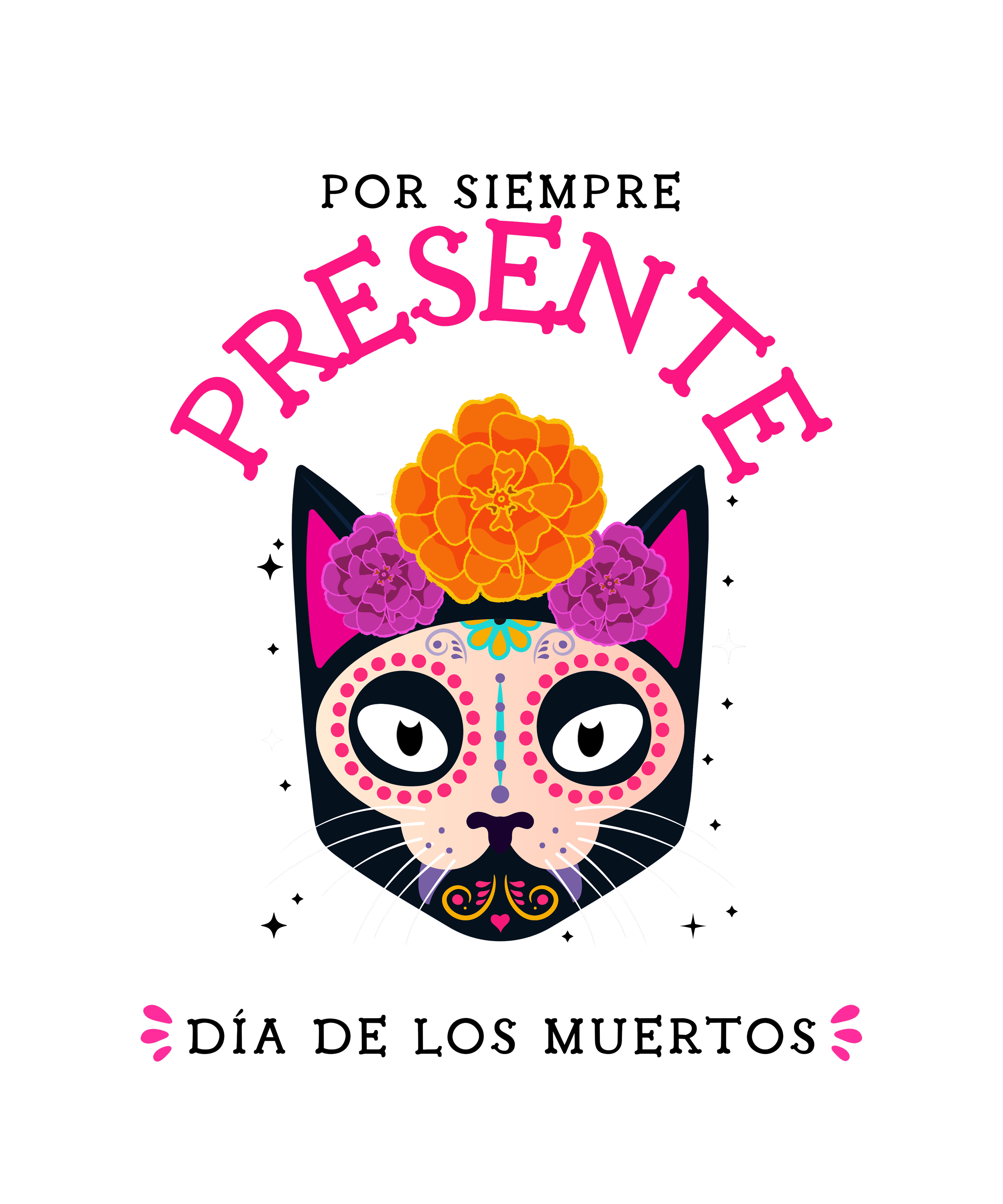 Por Siempre Presente Dia de los Muertos | Version Gato