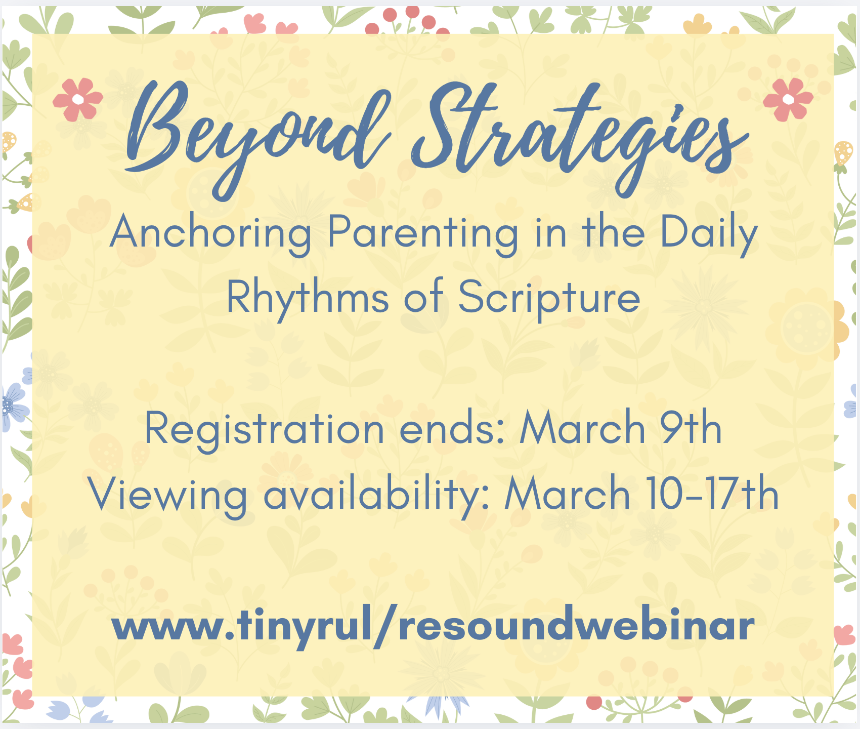 Beyond Strategies: Anchoring Parenting in the Daily Rhythms of Scripture