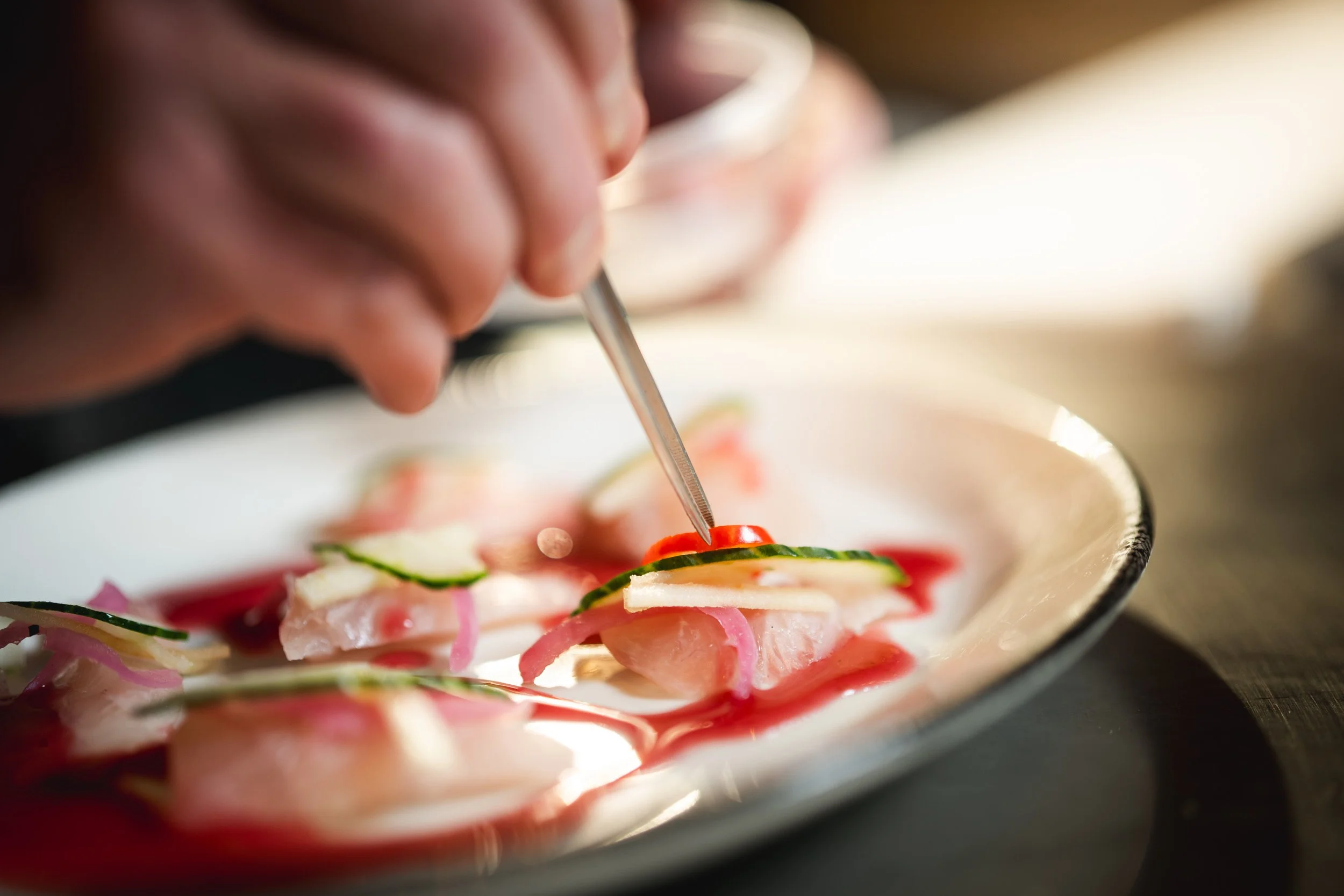 Chef Nick Zocco at Urban Hill in Salt Lake City for The Food Network and Beat Bobby Flay.