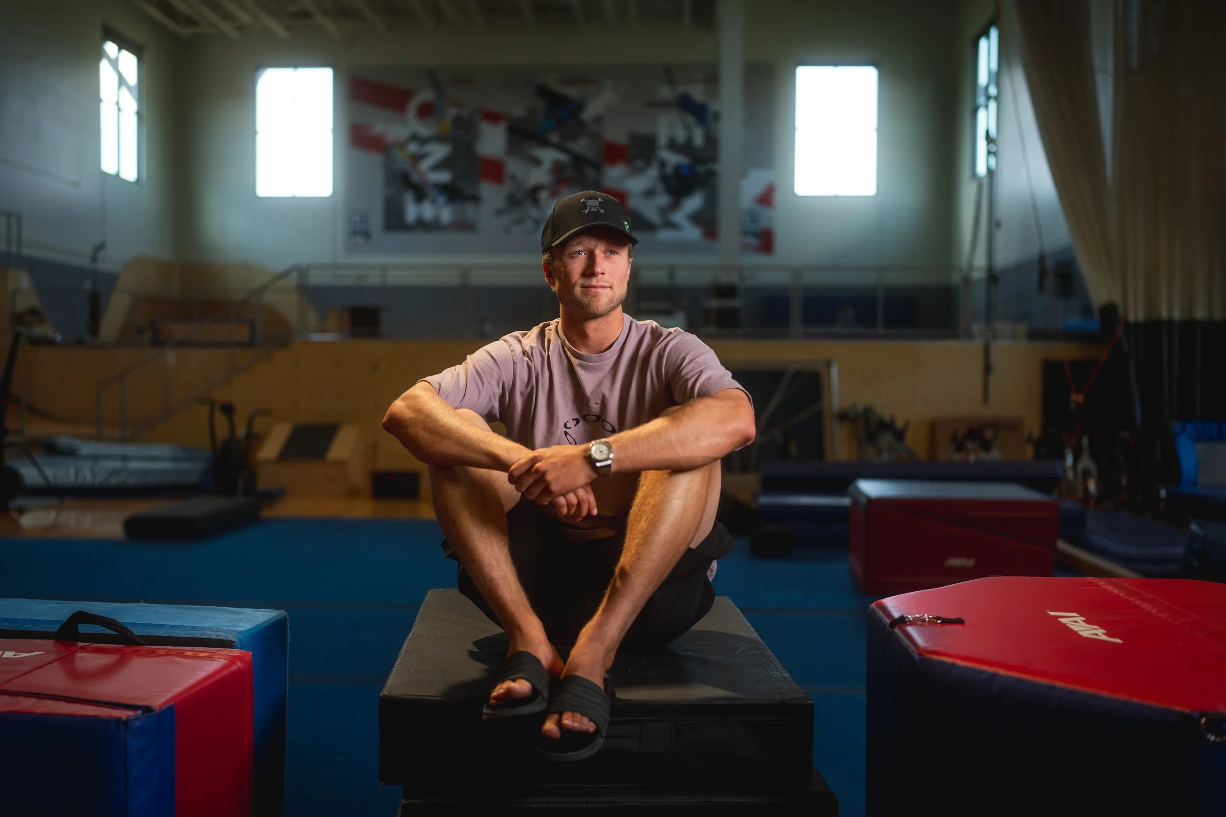 Team USA freestyle skier Colby Stevenson trains in Park City.