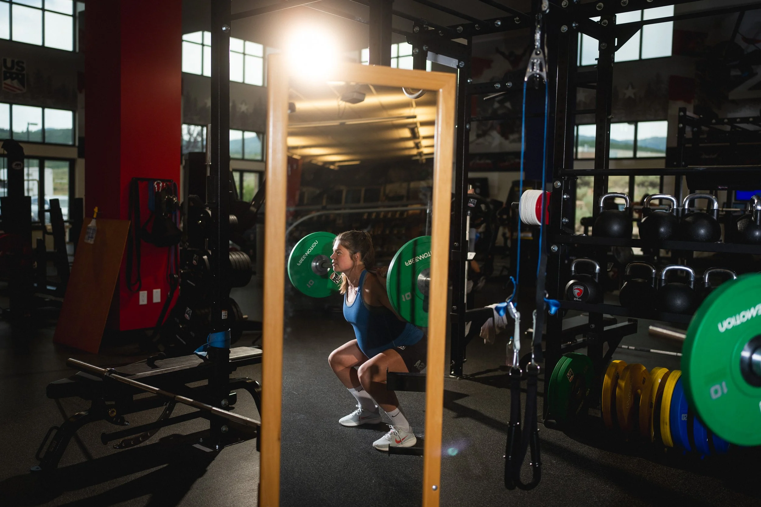 Team USA freestyle skier Ashley Caldwell trains in Park City.