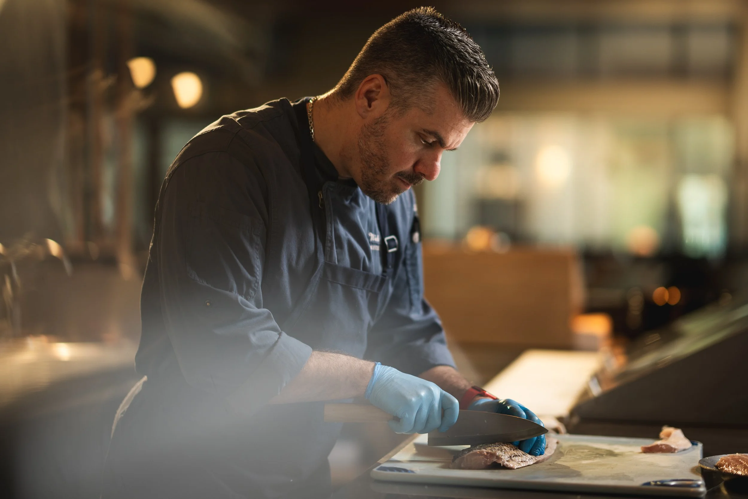 Chef Nick Zocco at Urban Hill in Salt Lake City for The Food Network and Beat Bobby Flay.