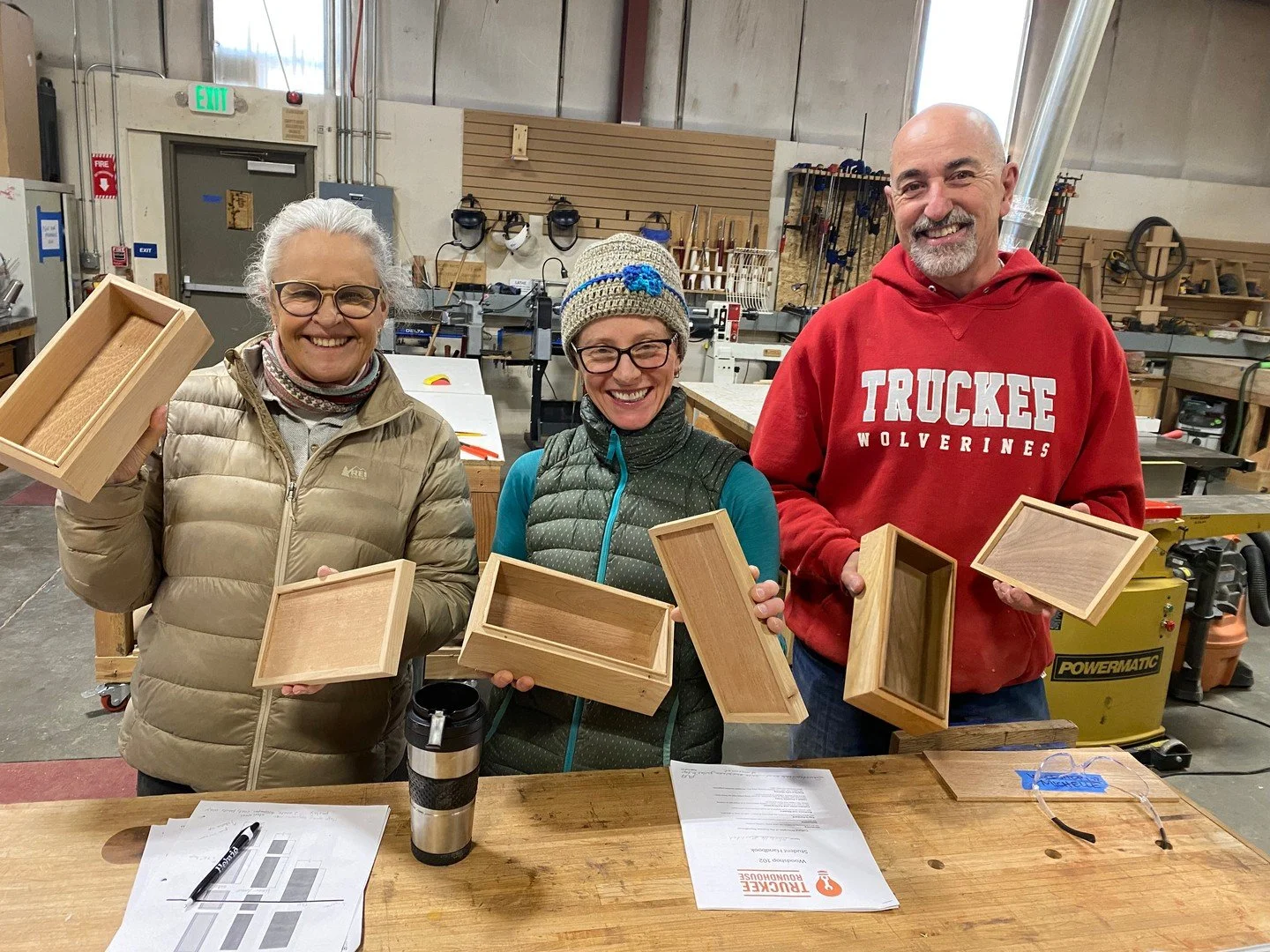 A spot just opened up in our Wood Shop 102: Make a Wooden Box class next week on November 18th and 19th at 9am! Students will get hands-on experience with the Planer, Jointer, Router, and Drum Sander tools, and learn how to make a wooden box by the e