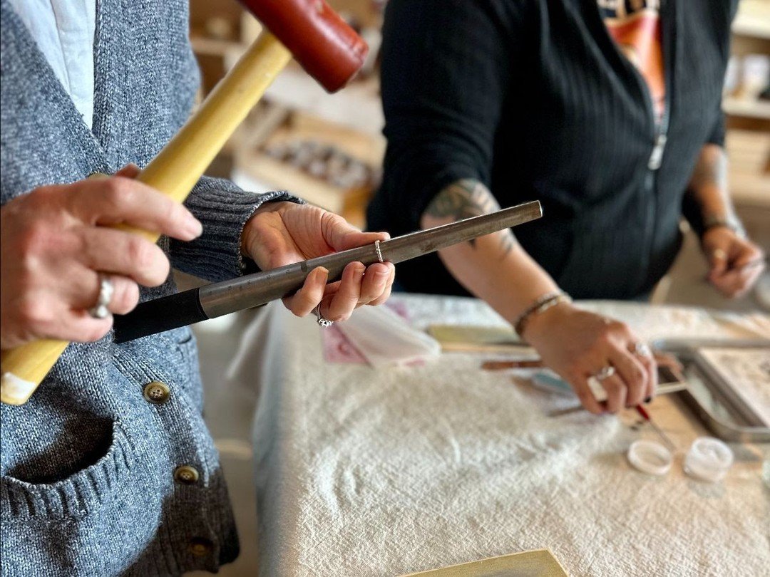 Join our Jewelry Making Open Studio TONIGHT 5/11 from 5pm - 8pm with @snowflowerstudios!! This is for anyone interested in working on an independent project or honing their skills in metalsmithing and jewelry making. You must have attended at least o
