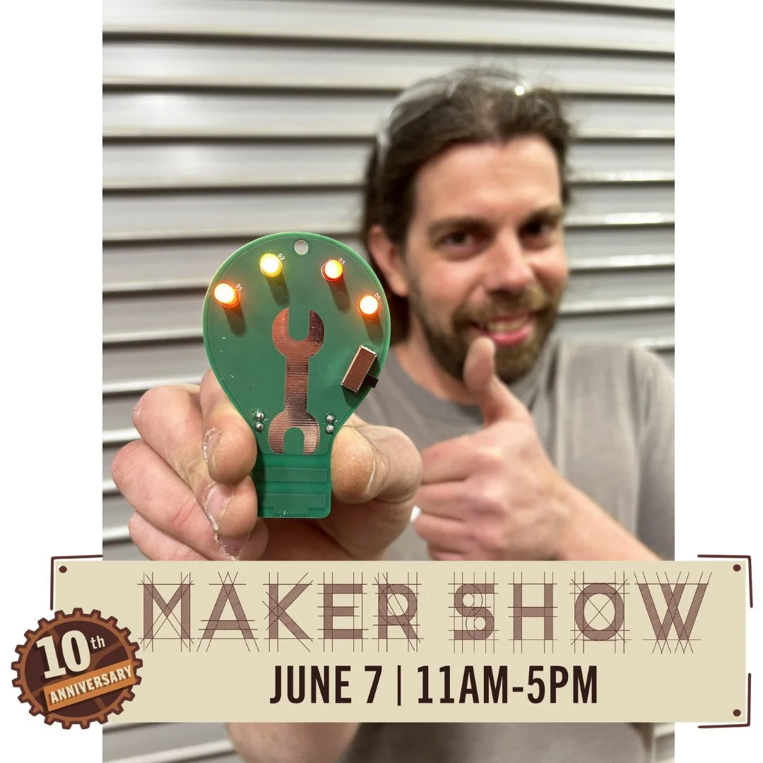 ⚡ Learn to Solder at the Maker Show on Sunday, June 7! ⚡

Ever wanted to learn how electronics come together? Stop by our Learn to Solder station in the Maker Show Workshop Lab from 11 AM &ndash; 2 PM on 6/7! You&rsquo;ll be making this custom Roundh
