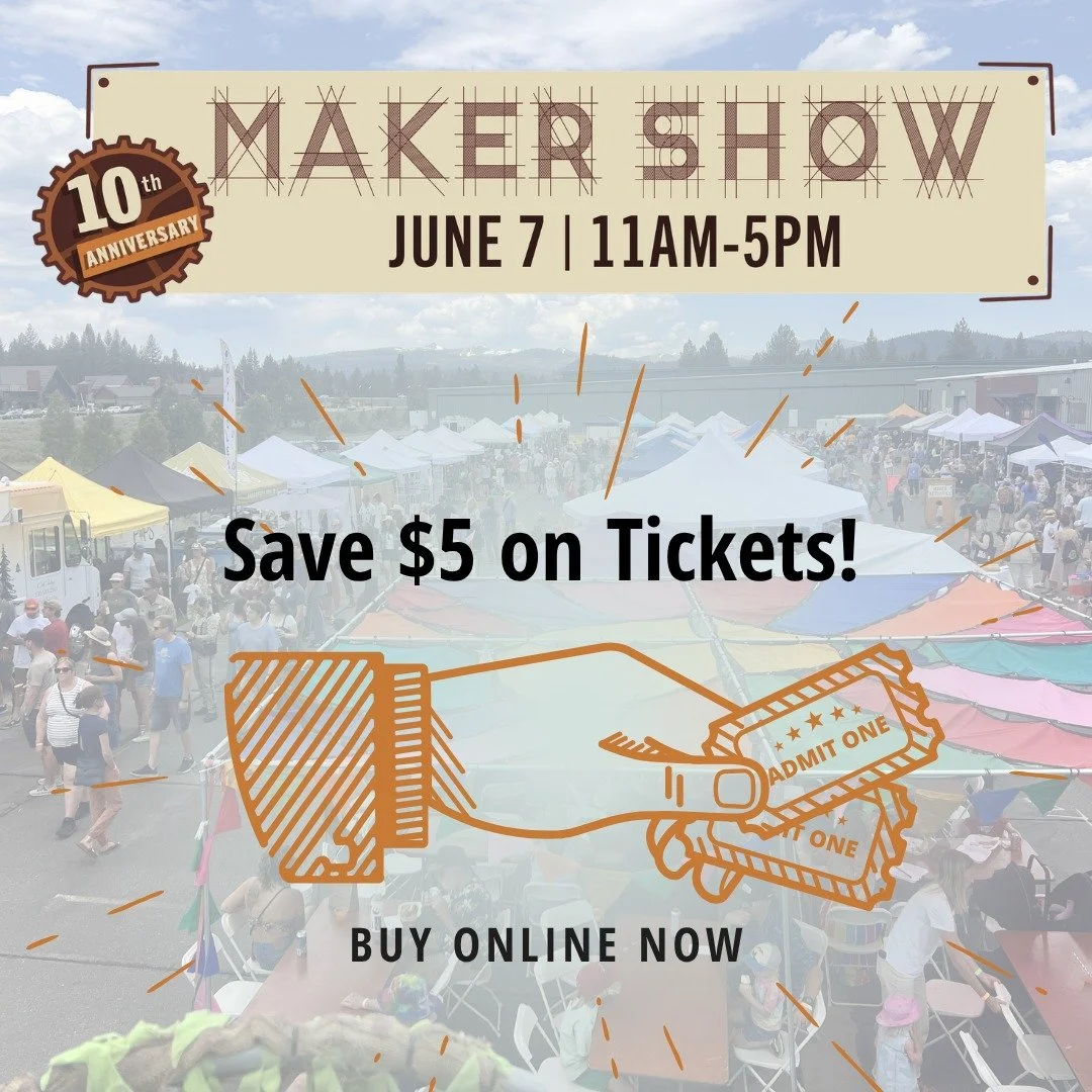 Purchase your Maker Show tickets today to SAVE $5 at truckeeroundhouse.org/makershow [link in bio]!!

The Maker Show is a celebration of creativity, community, and hands-on inspiration. This year, we continue to bring you bigger experiences, incredib