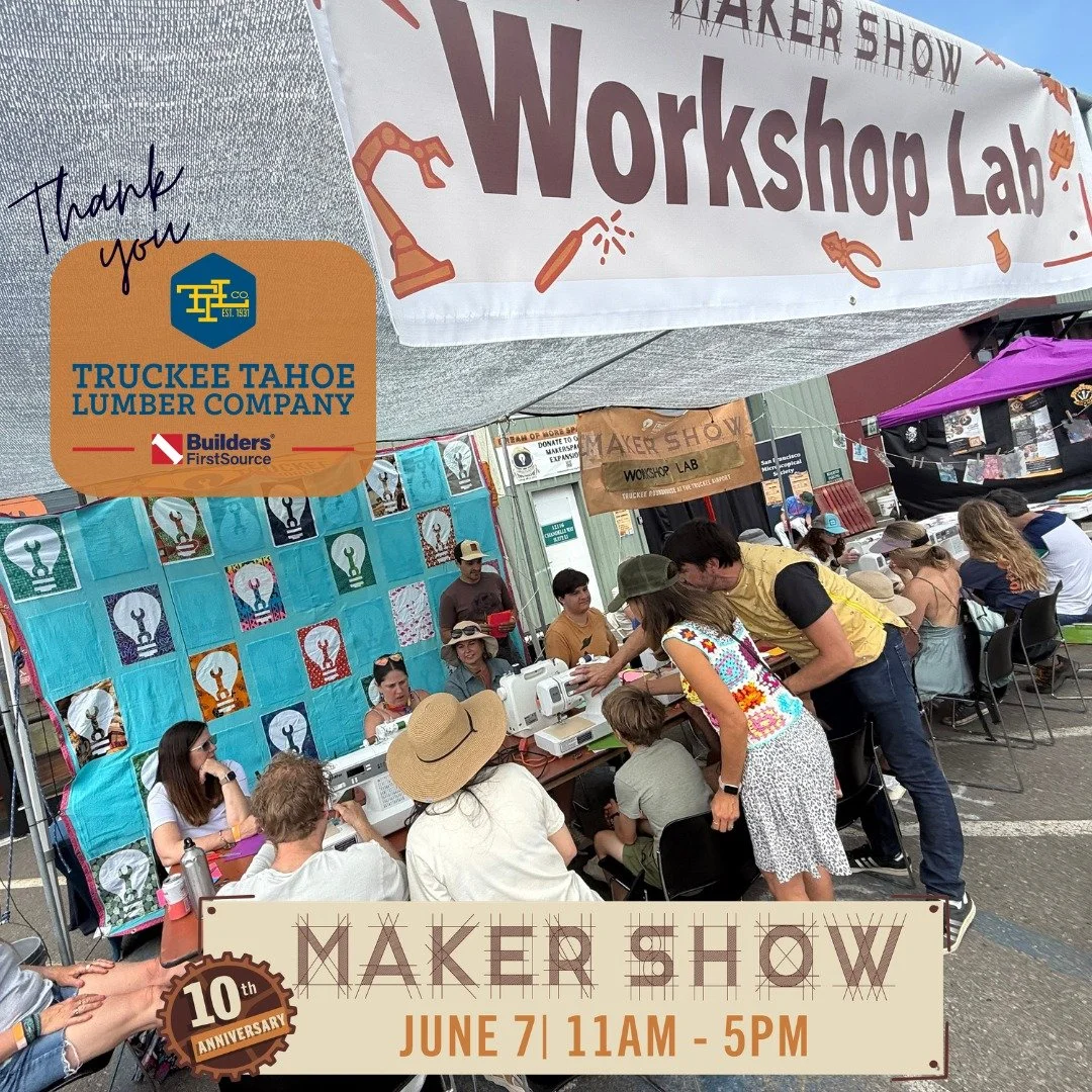 A huge thank you to Truckee Tahoe Lumber Co and Builders FirstSource for being longtime supporters of the Maker Show and the Truckee Roundhouse.

Over the years, @TruckeeTahoeLumberCo and @BuildersFirstSource have been an incredible resource for our 