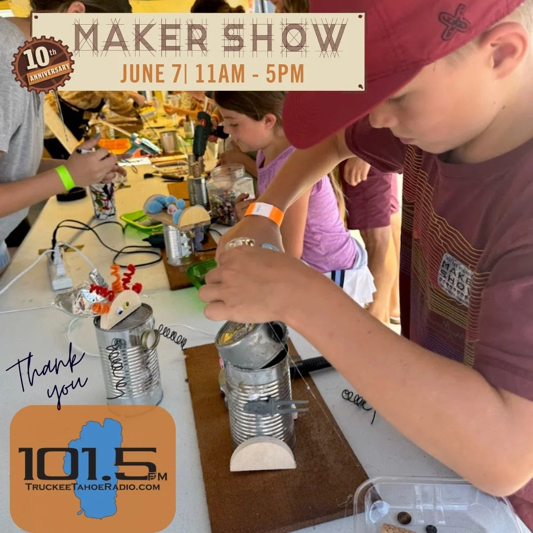 Huge thank you to Truckee Tahoe Radio for their continued sponsorship of the Truckee Roundhouse Maker Show!

Truckee Tahoe Radio @1015ktke is dedicated to amplifying the voices, events, and creativity of Truckee Tahoe. We are so grateful for their pa