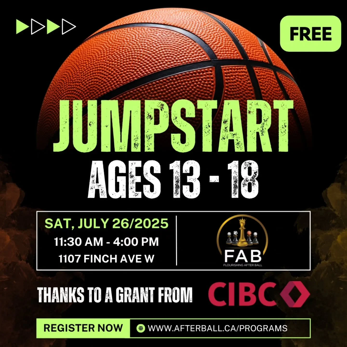JULY JUMPSTART!

What&rsquo;s Included:
🏀 Elite Basketball Training to help sharpen your skills and prepare you for the next level (NCAA, U Sports, etc.).
💵 Financial Literacy Workshops with a Licensed Financial Professional  to learn goal-setting,