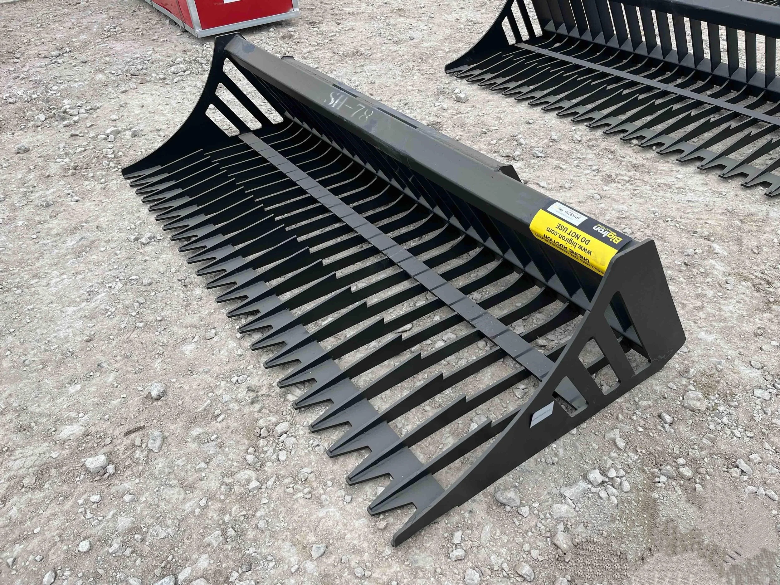 STEELMAN 78" ROCK SKELETON BUCKET FOR SKID STEER — MidIsle Equipment