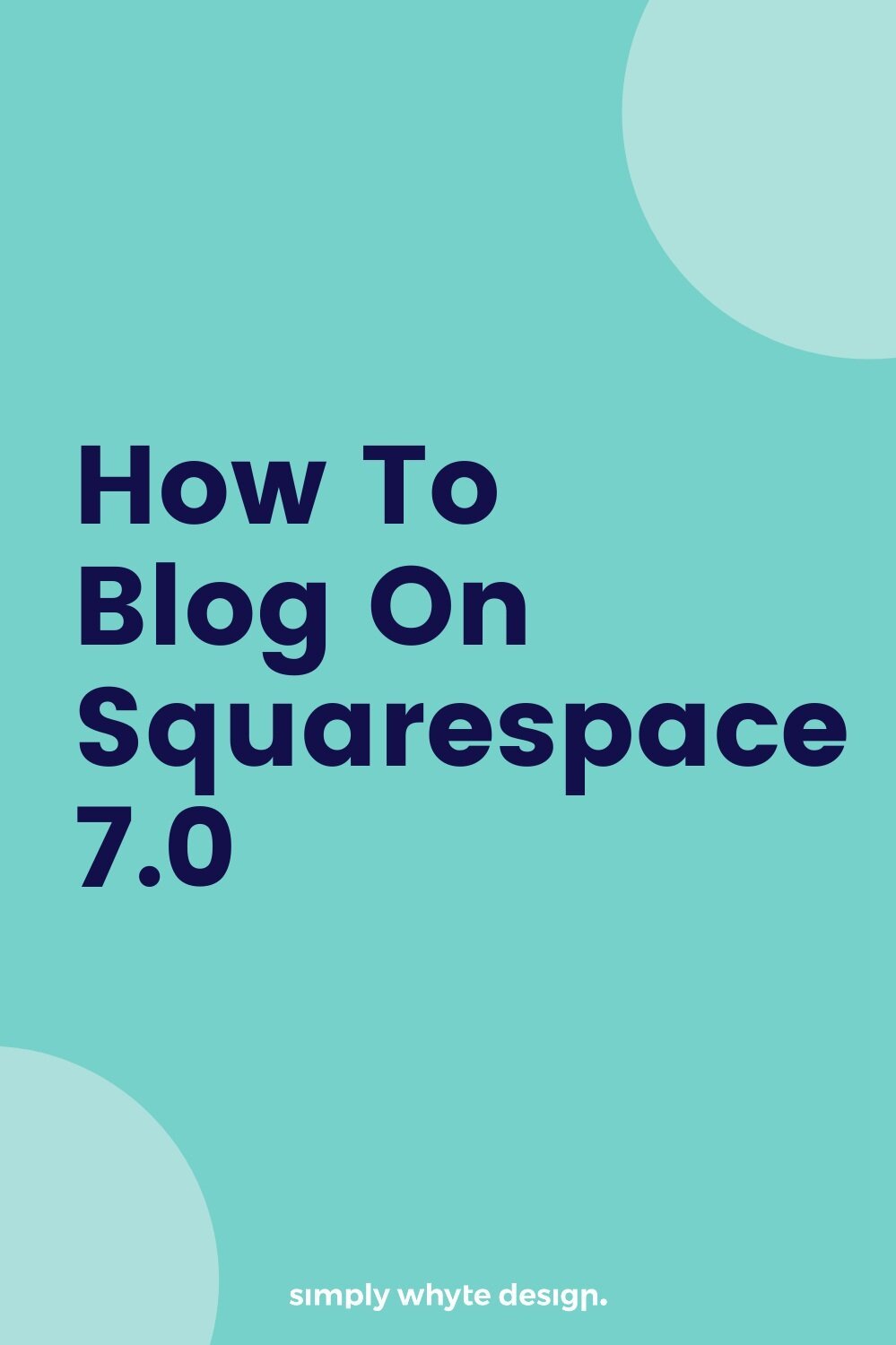 how to blog on squarespace