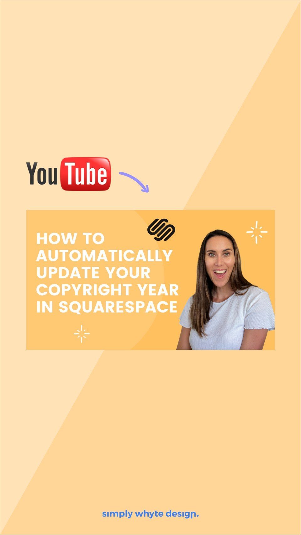 how to automatically update your copywrite year in squarespace