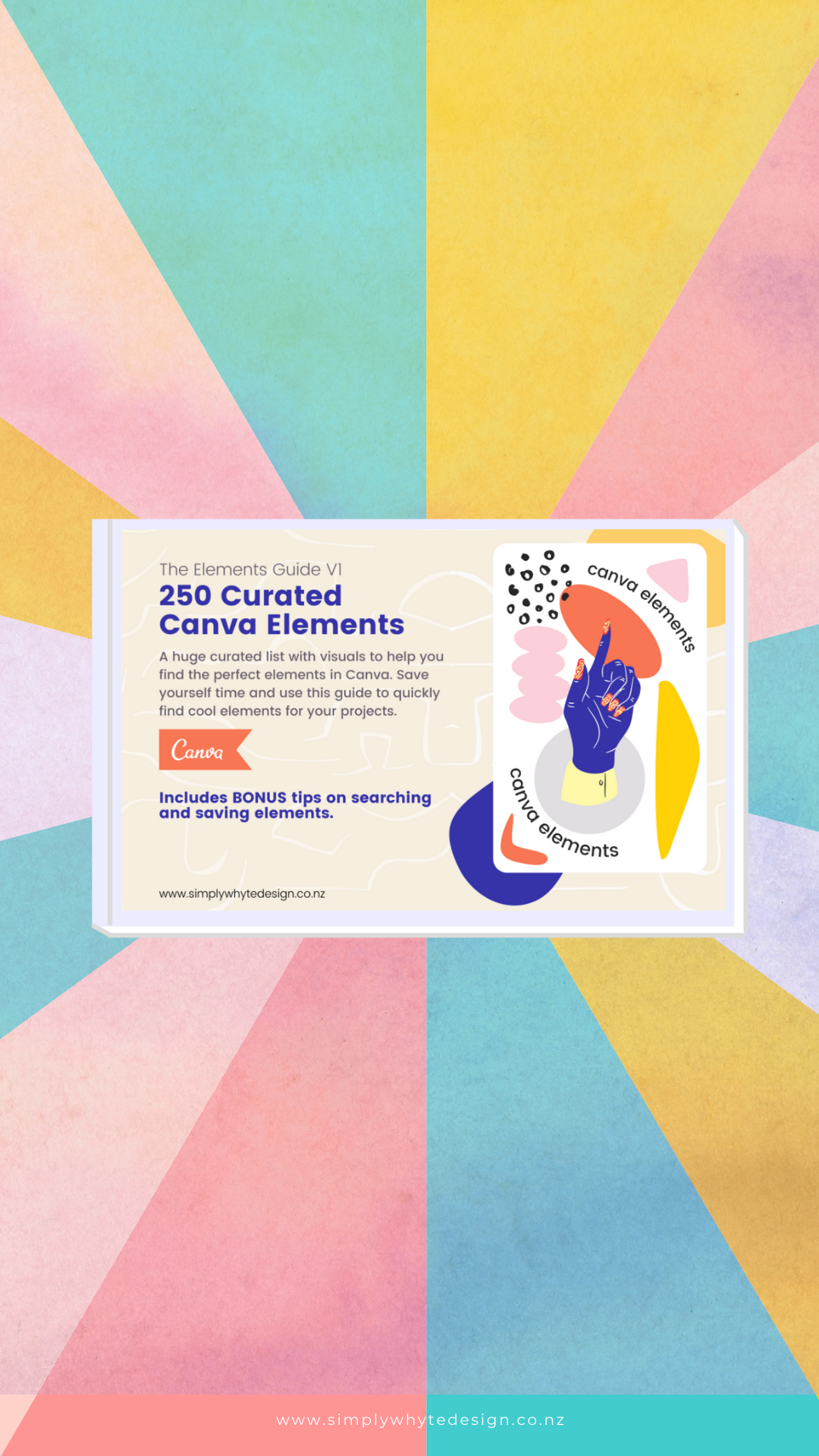  250 curated Canva elements which you can use in your DIY designs.  What’s included? 🤘250 curated Canva elements 🤘simple to use PDF with instructions included on how to search in Canva 🤘Free Canva Pro trial included 🤘save yourself heaps of time  