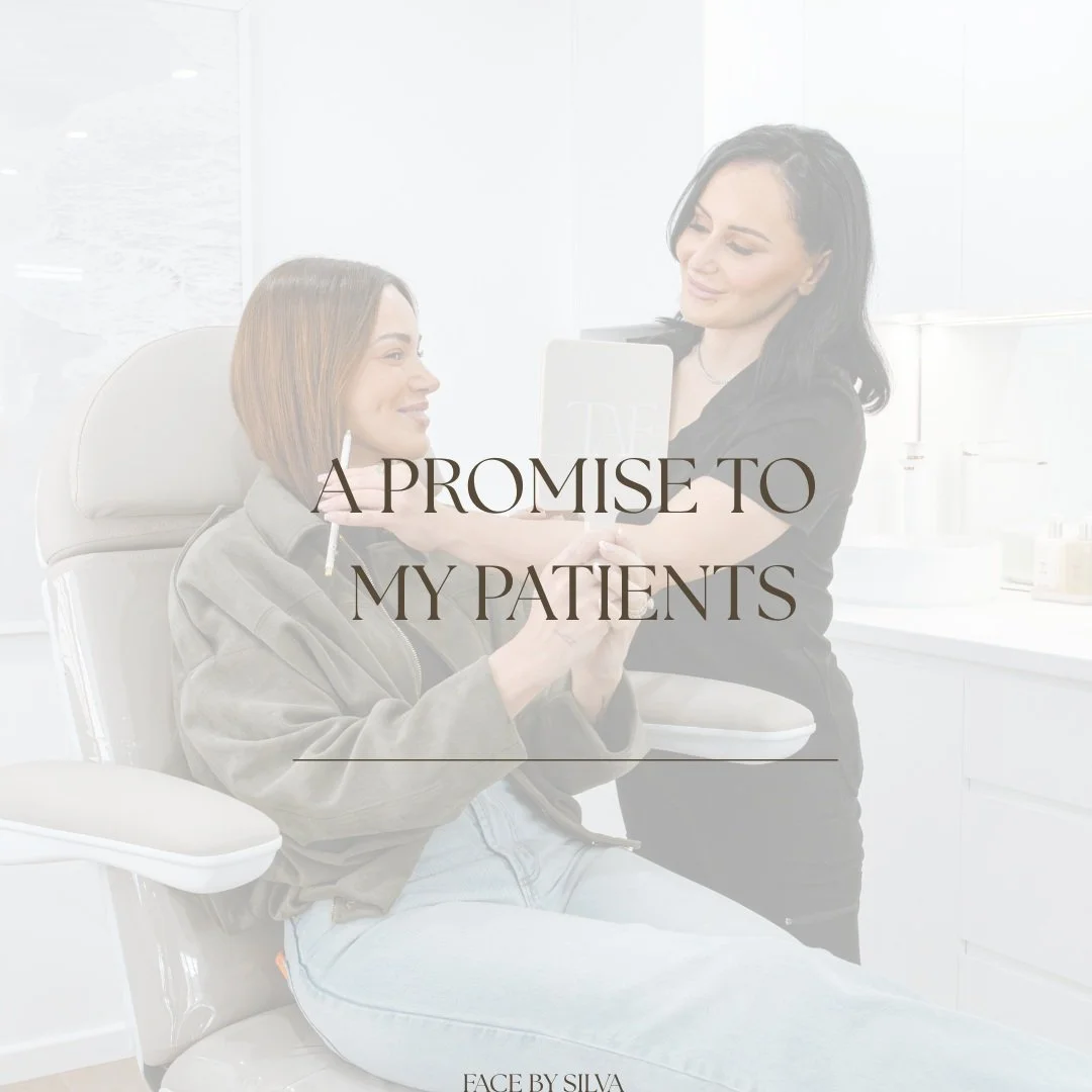A PROMISE to my patients 🤍

REGISTERED NURSE SILVA, 
AHPRA NMW002463002

DM to book a consultation!

📍Revesby - Mondays
0450 890 890
📍Bondi - Tuesdays &amp; Saturdays 8014 8949
📍Narellan - Wednesdays 8294 3247
📍Revesby - Thursdays 0450 890 890
?