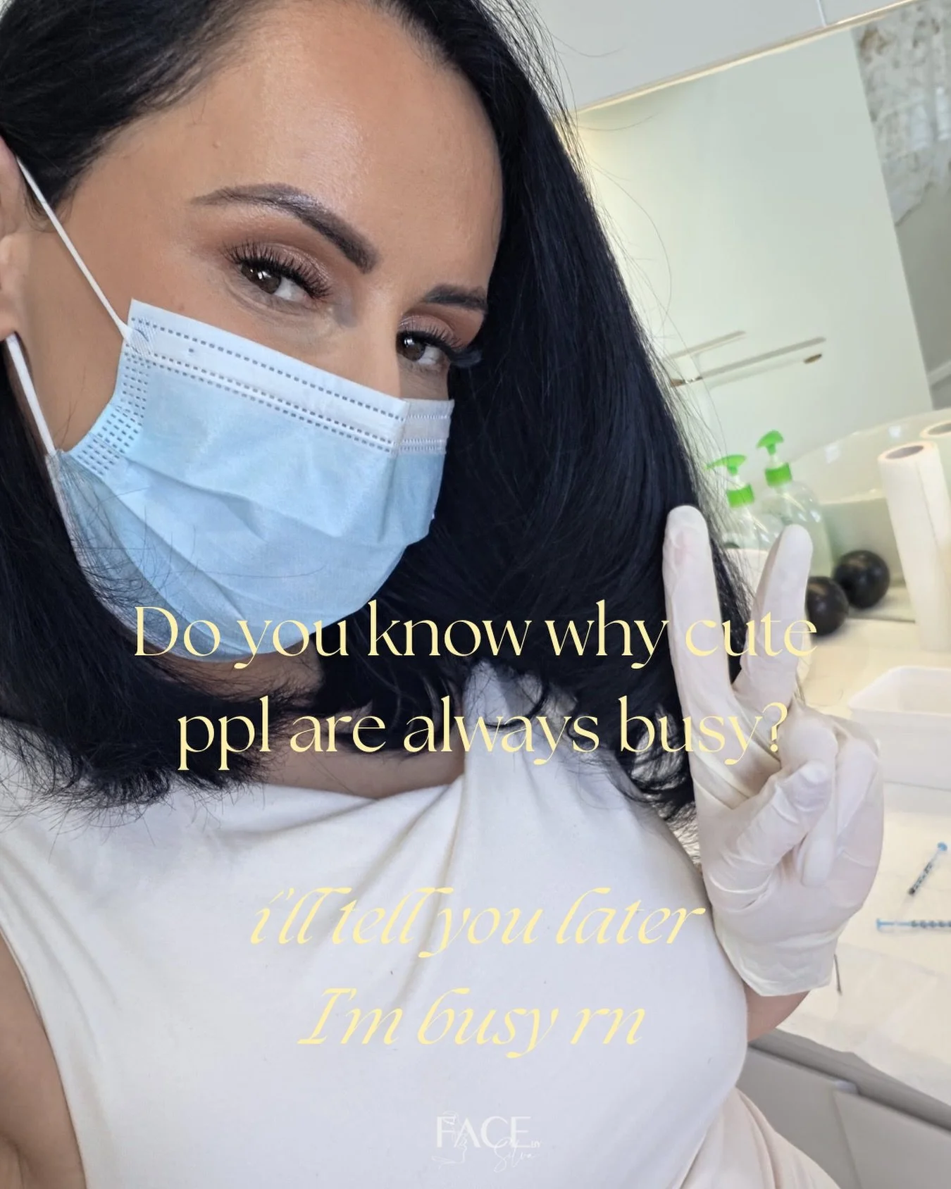 Can&rsquo;t talk busy rn 💁🏻&zwj;♀️🤭🤭🤭

REGISTERED NURSE SILVA, 
AHPRA NMW002463002

DM to book a consultation!

0450 890 890
📍Bondi - Tuesdays &amp; Saturdays 8014 8949
📍Narellan - Wednesdays 8294 3247
📍Moorebank - Thursdays 0450 890 890
📍Ma