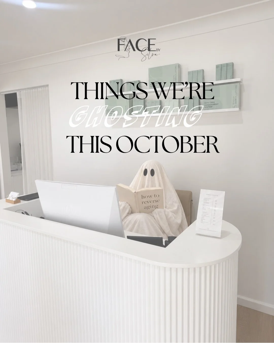 THINGS WE&rsquo;RE GHOSTING THIS OCTOBER 👻

REGISTERED NURSE SILVA, 
AHPRA NMW002463002

DM to book a consultation!

📍Moorebank - Mondays
0450 890 890
📍Bondi - Tuesdays &amp; Saturdays 8014 8949
📍Narellan - Wednesdays 8294 3247
📍Moorebank - Thur