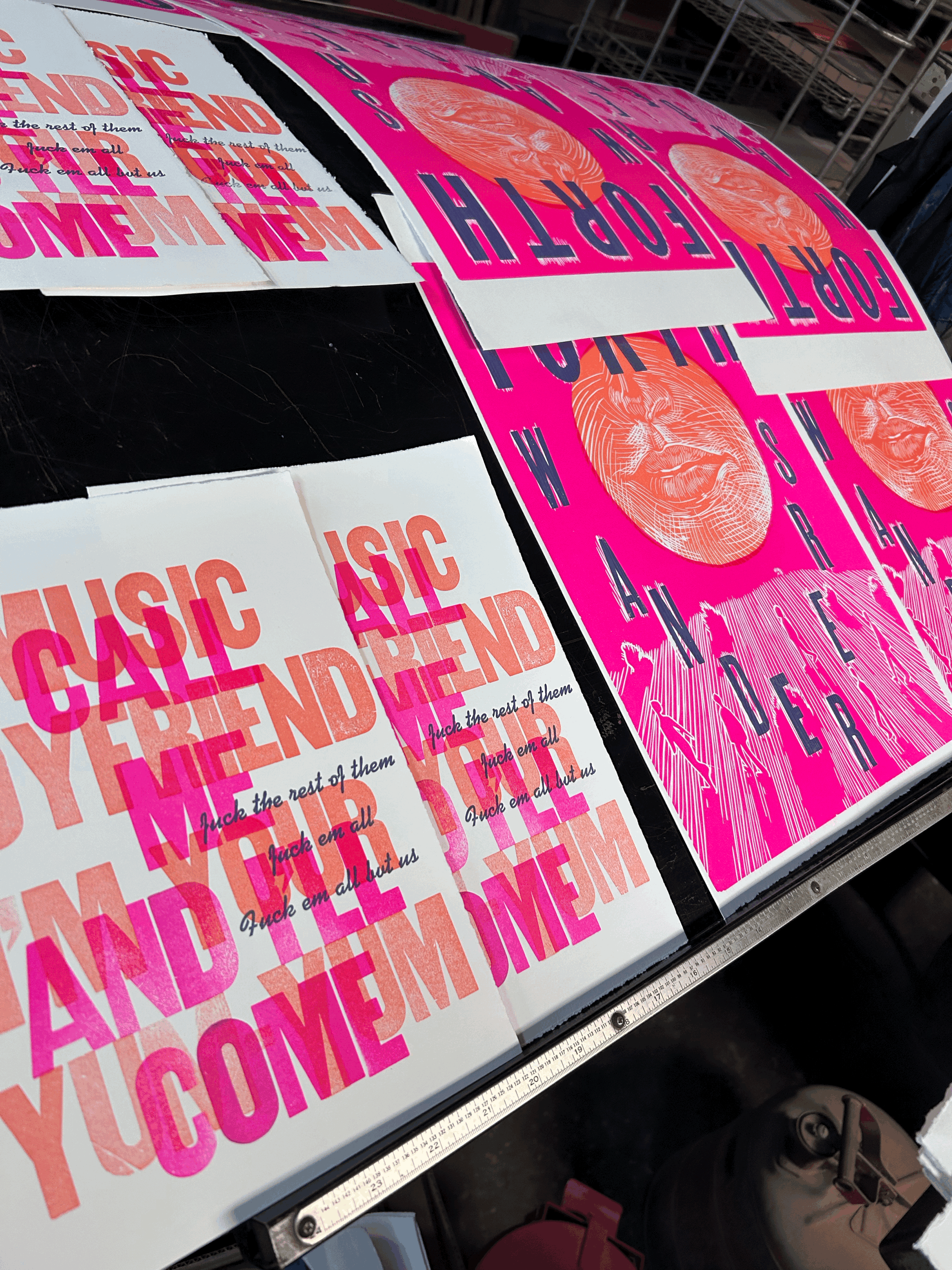 Intro to Letterpress: The Imaginary Concert Poster Wednesdays in May 5/6,5/13, 5/20, 5/27 6-9pm