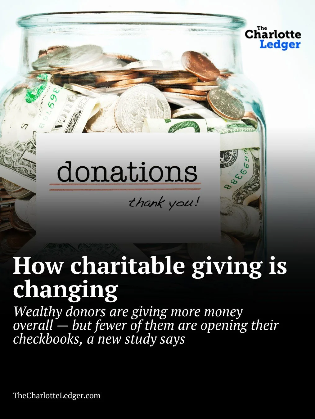 Fewer wealthy Americans are giving to charity — but those who do are giving more 💸
A new Bank of America study shows total donations from affluent households have jumped 30% since 2015, even as the share of donors has dropped from 91% to 81%.