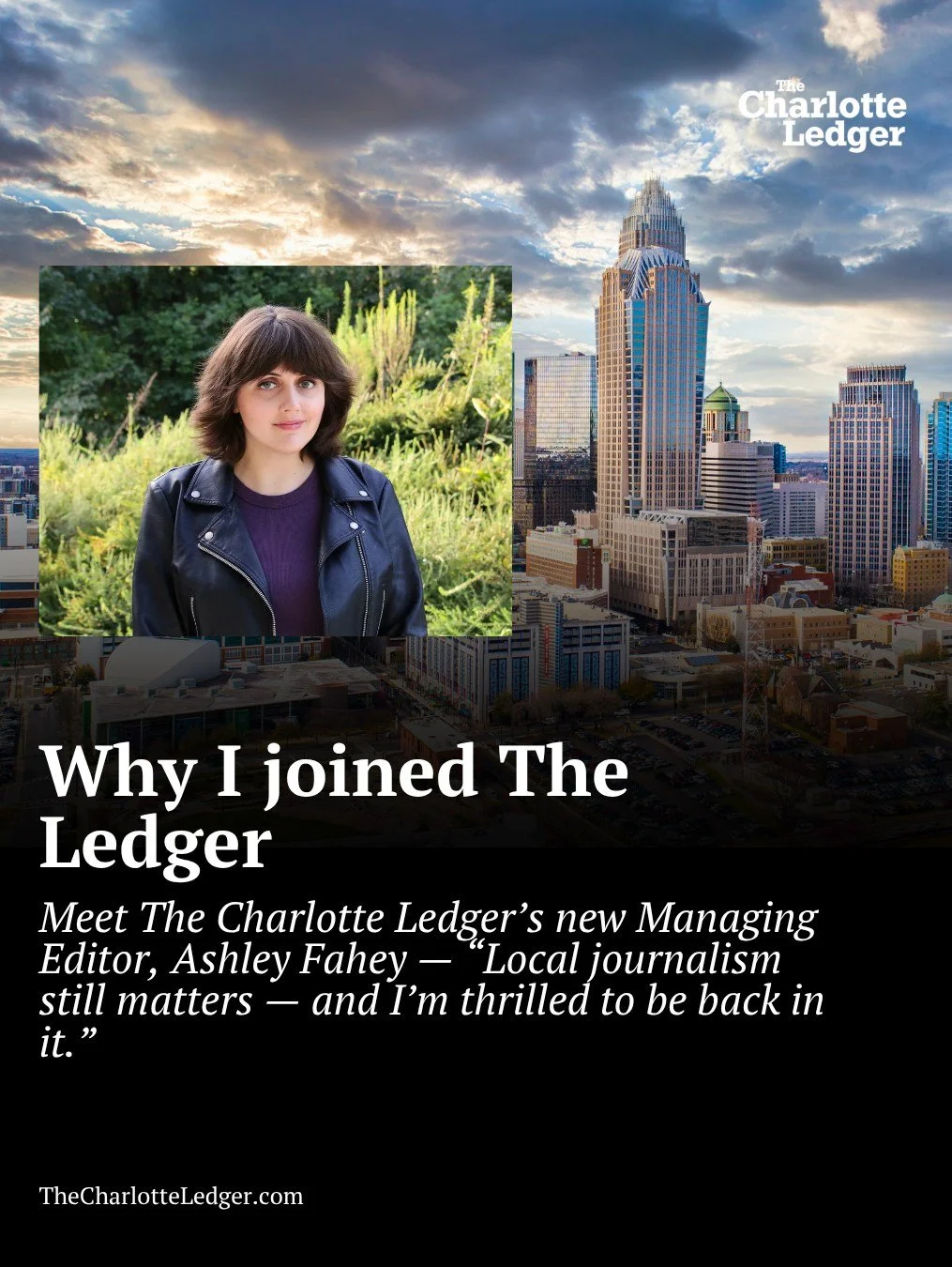 Meet Ashley Fahey, The Charlotte Ledger’s newest addition. 👋
In her note to readers, she shares what brought her back to local journalism — and why this city still inspires her.
🔗 Read the full letter at the link in bio
#CharlotteLed