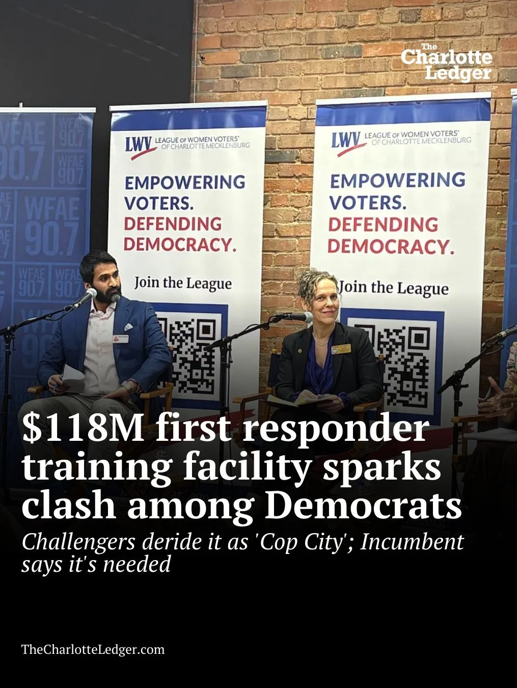 Plans for a $118M first responder training center in Matthews sparked sharp exchanges &mdash; and even heckling &mdash; at this week&rsquo;s Mecklenburg County commissioner candidate forum.

Some challengers labeled the project &ldquo;Cop City&rdquo;