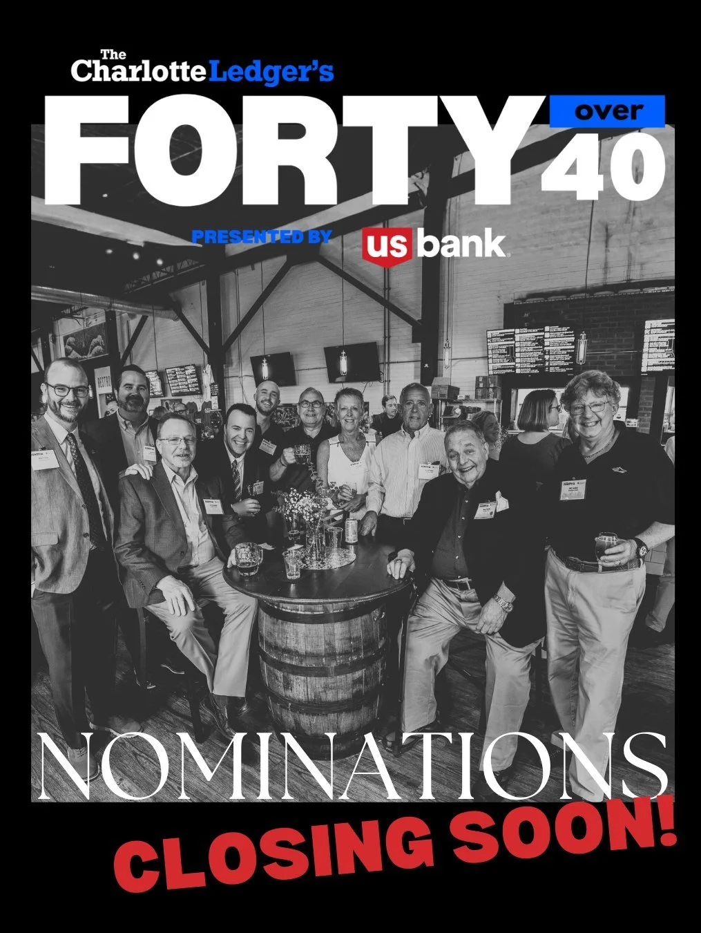 Only 2 days left to nominate for 40 Over 40 2026! The 40 Over 40 Awards presented by U.S. Bank celebrate the difference-makers, change catalysts and community stalwarts who quietly shape Charlotte for the better.

This isn&rsquo;t about boldface name