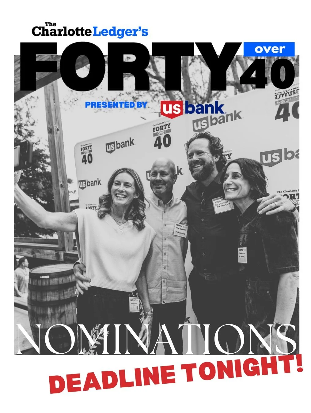 Nominations close TONIGHT  for 40 Over 40 2026! The 40 Over 40 Awards presented by U.S. Bank celebrate the difference-makers, change catalysts and community stalwarts who quietly shape Charlotte for the better.

This isn&rsquo;t about boldface names 