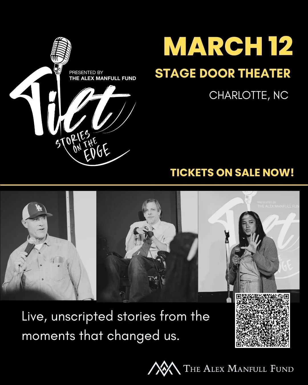 TILT: Stories on the Edge- Presented by The Alex Manfull Fund