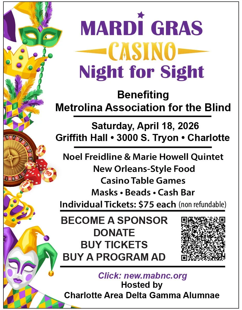 Mardi Gras Casino Night for Sight benefitting Metrolina Association for the Blind