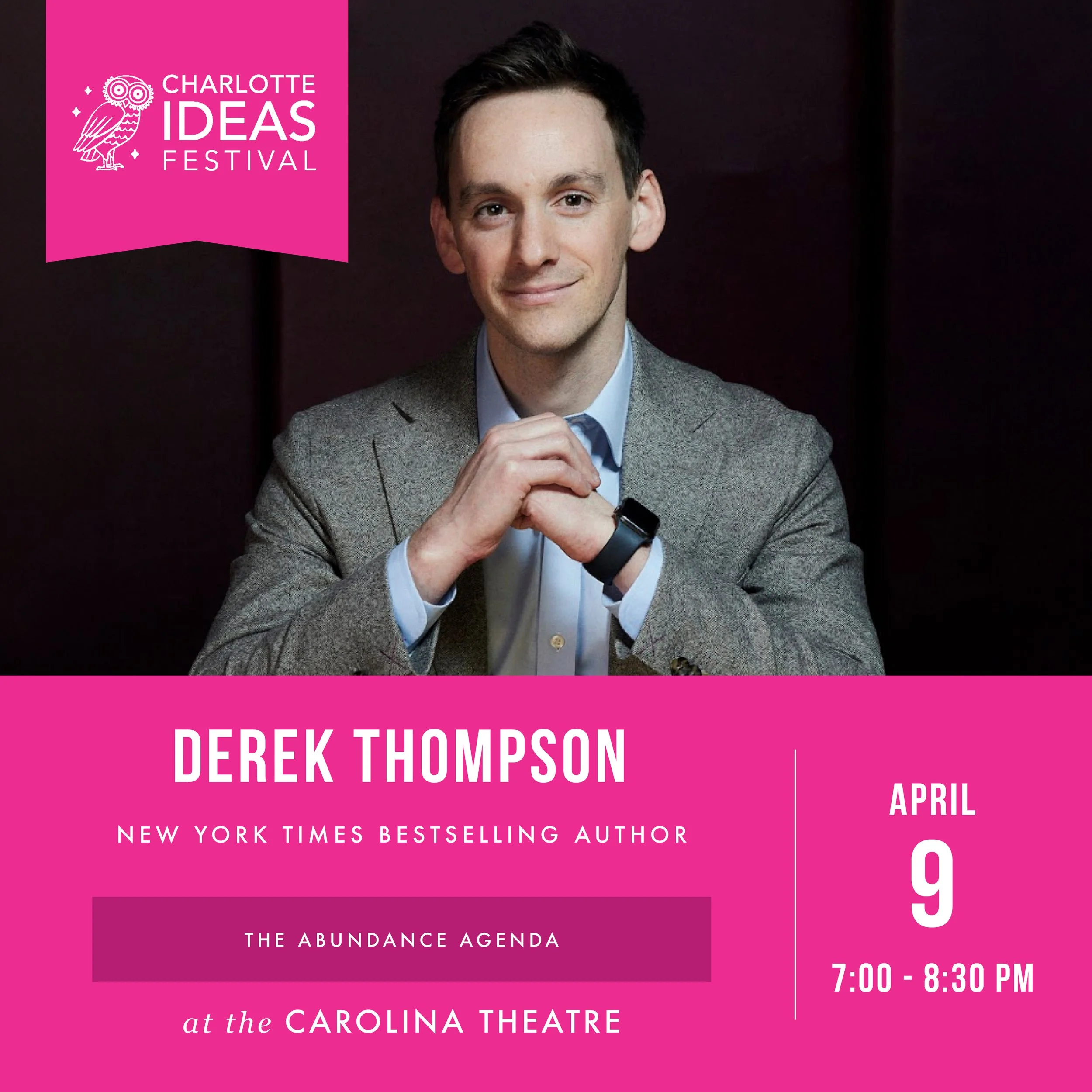 The Charlotte Ideas Festival with Derek Thompson