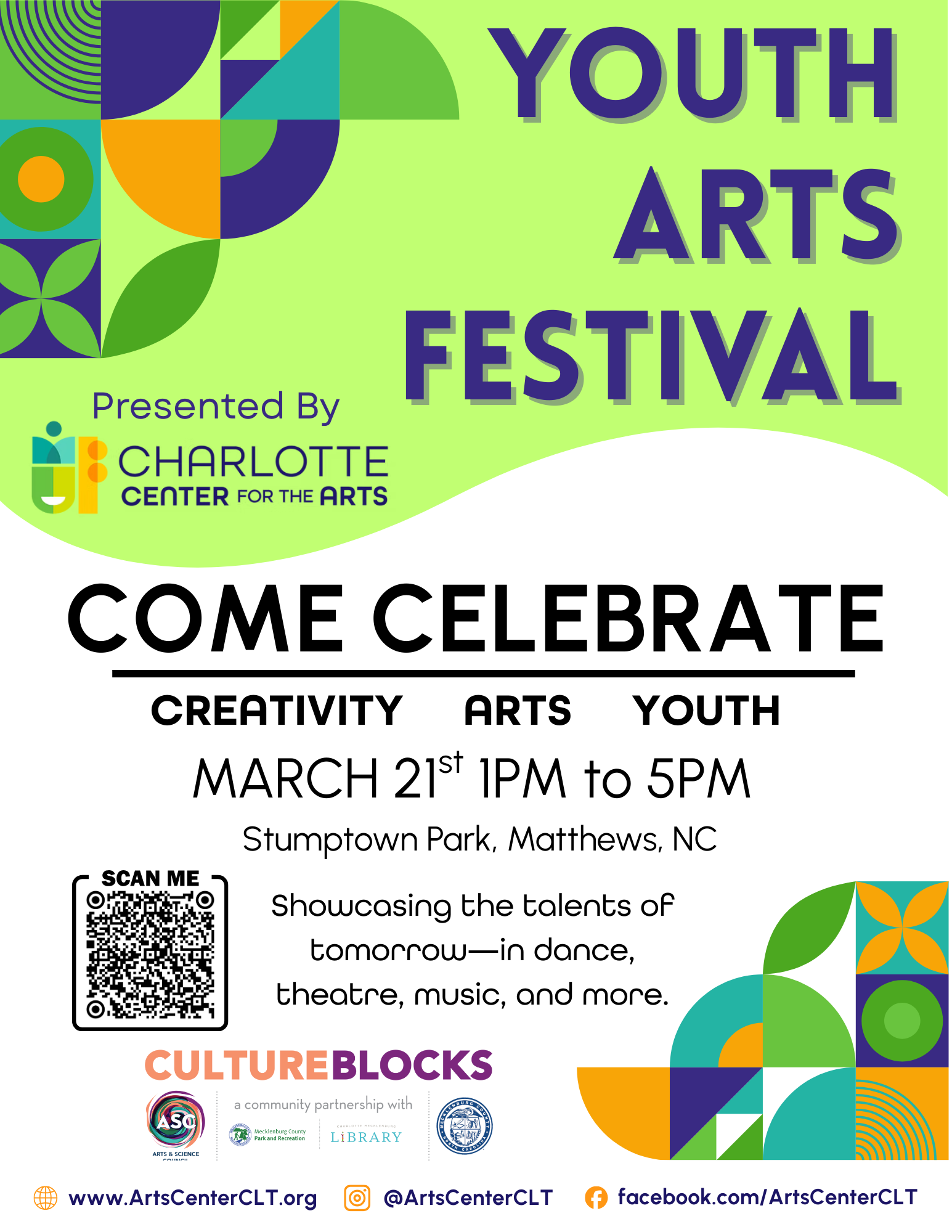 Youth Arts Festival Presented by Charlotte Center for the Arts