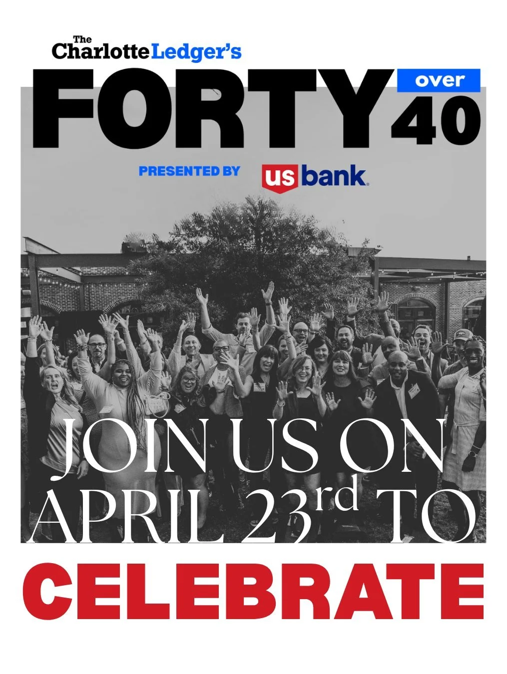 🌟 Don&rsquo;t miss the 40 Over 40 Awards, presented by U.S. Bank, where Charlotte&rsquo;s inspiring leaders take center stage.

📅 Date: April 23rd, 2026, 6:00pm - 9:00pm
📍 Location: Project 658

Thank you to our sponsors:
&bull;Presenting: @usbank
