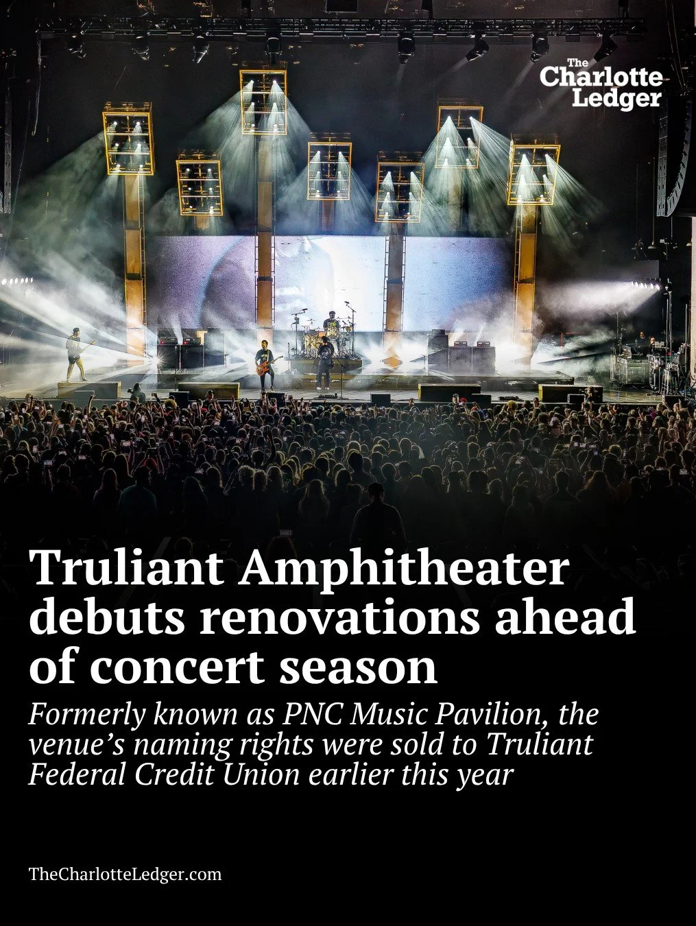 The north Charlotte venue &mdash; formerly PNC Music Pavilion &mdash; has added new green space, lounge seating, shade and upgraded plaza areas, along with new food vendors and expanded drink options. With 40+ shows and 400,000 expected attendees, it