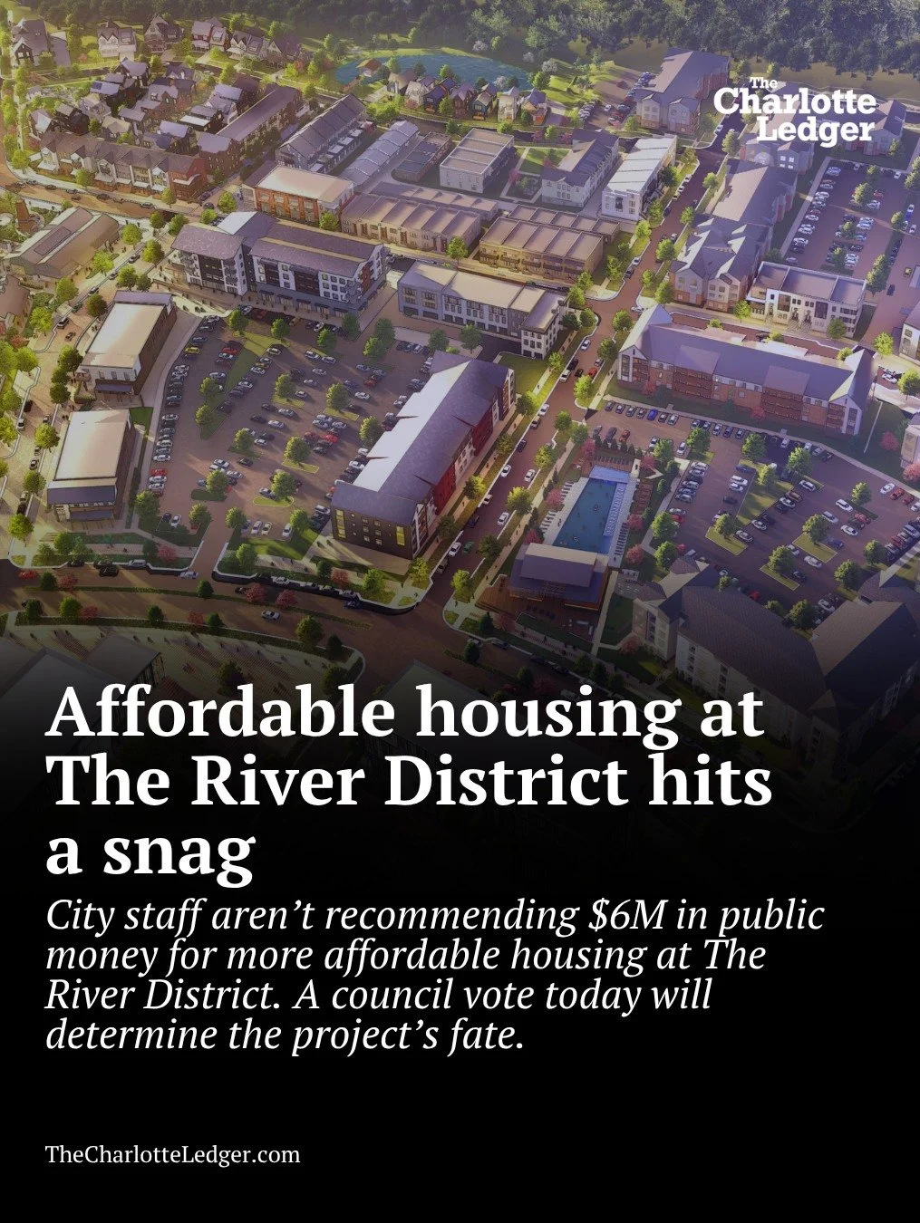 A developer is asking for $6.1M in public funding to help build 123 affordable units in west Charlotte, but city staff isn&rsquo;t recommending approval this round. Some council members say without projects like this, The River District could risk be