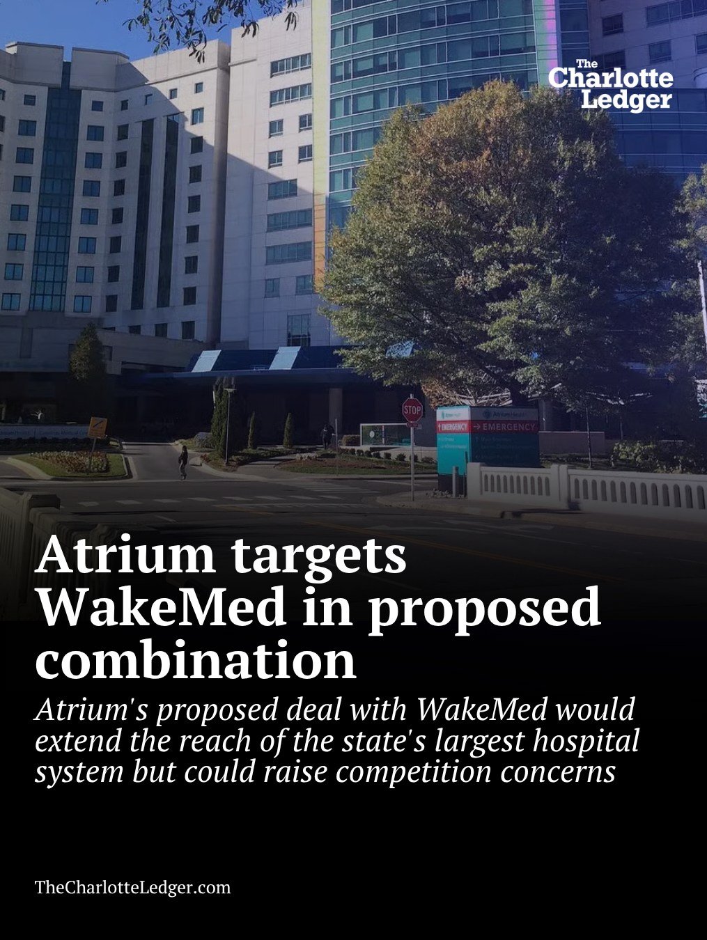 Atrium Health is looking to expand again &mdash; this time with a proposed deal involving WakeMed. 

The move would extend Atrium&rsquo;s reach into the Raleigh area, but it&rsquo;s also raising concerns about competition, costs and the growing conso