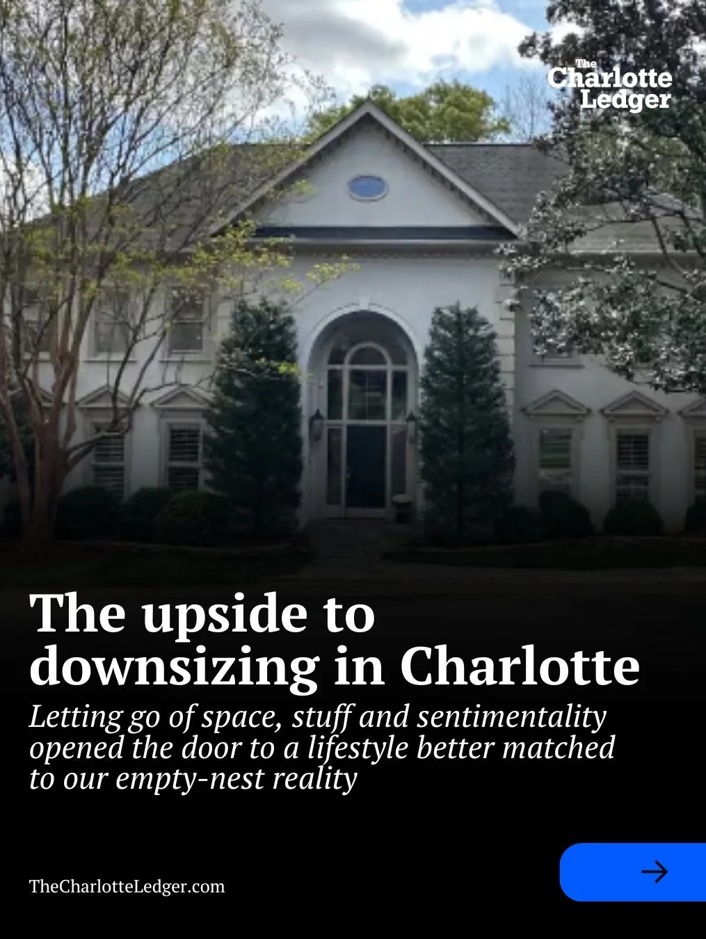 After their kids moved out, Colleen and her husband left behind their 4,000 sq. ft. home and downsized to a 1,400 sq. ft. apartment in Plaza Midwood. The move meant decluttering years of &ldquo;just in case&rdquo; items, rethinking what to keep and e