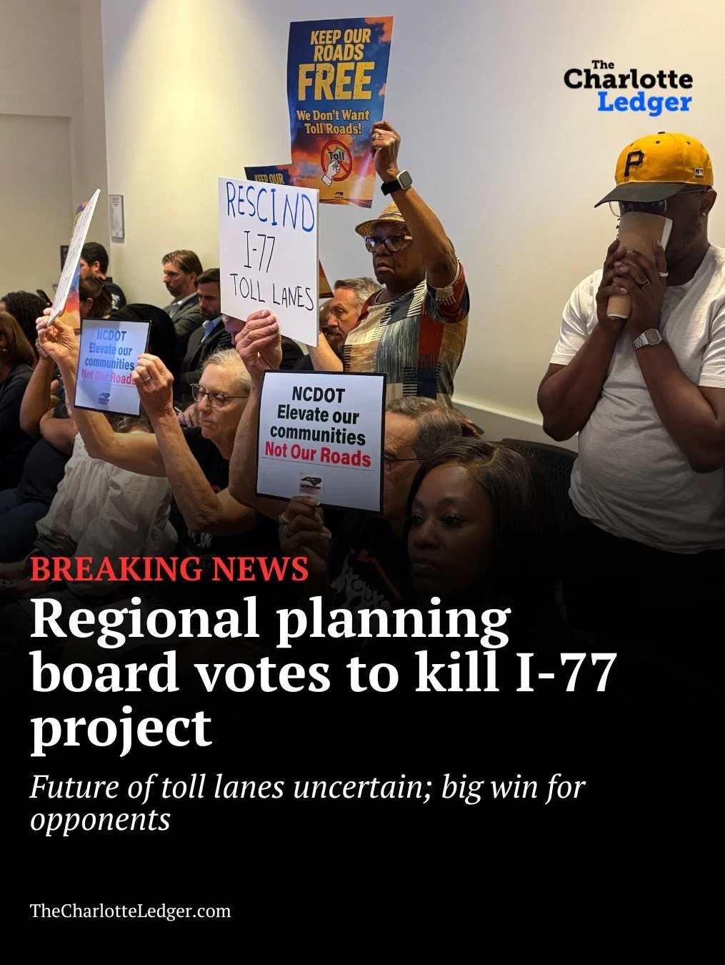 The Charlotte Regional Transportation Planning Organization voted to withdraw approval for the I-77 toll lane project &mdash; a move that could halt the $3.2B expansion and put $600M in state funding at risk.

The decision marks a major shift after w
