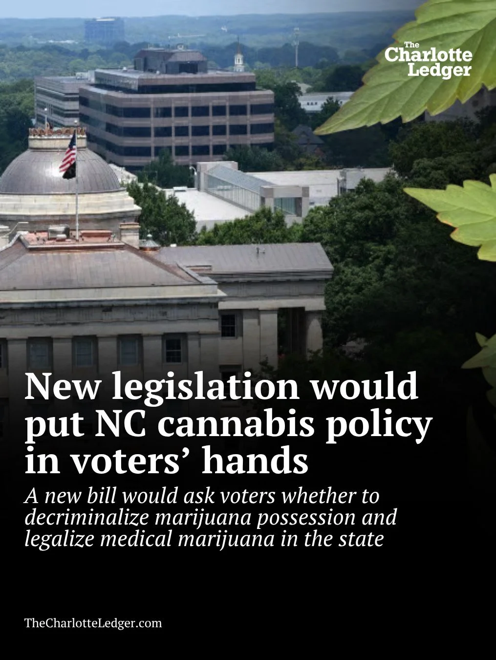 With legislation stalled in the General Assembly, a new bill looks to bypass lawmakers entirely and put the decision to voters this November. Senate Bill 1072 proposes two constitutional amendments: one to decriminalize limited marijuana possession a