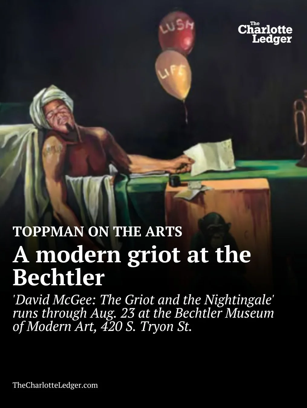 The Bechtler Museum of Modern Art&rsquo;s newest exhibition, &ldquo;David McGee: The Griot and the Nightingale,&rdquo; is already on track to top post-Covid attendance records. Running through Aug. 23, the 30-year retrospective features an immersive 