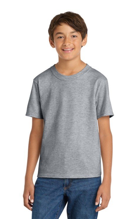 Port & Co Youth Core Short Sleeve PC54Y Atheltic Heather.jpg