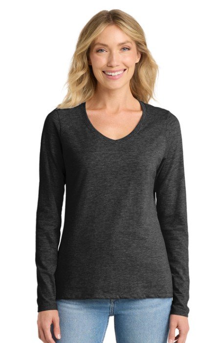 LPC450VLS Long Sleeve V Neck Dark Heather Grey.jpg
