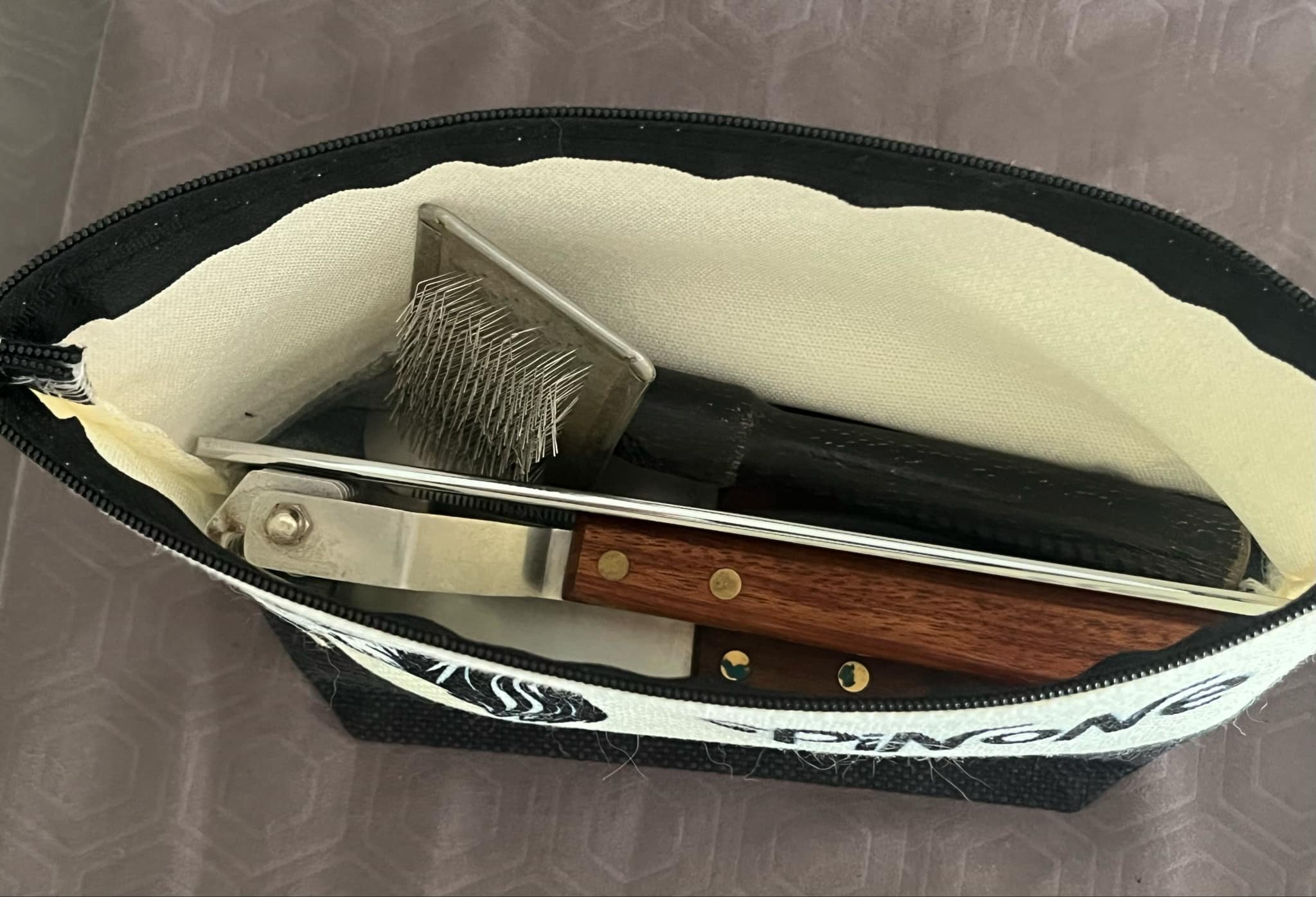 Gusset Grooming Bag with Tools Inside.jpg