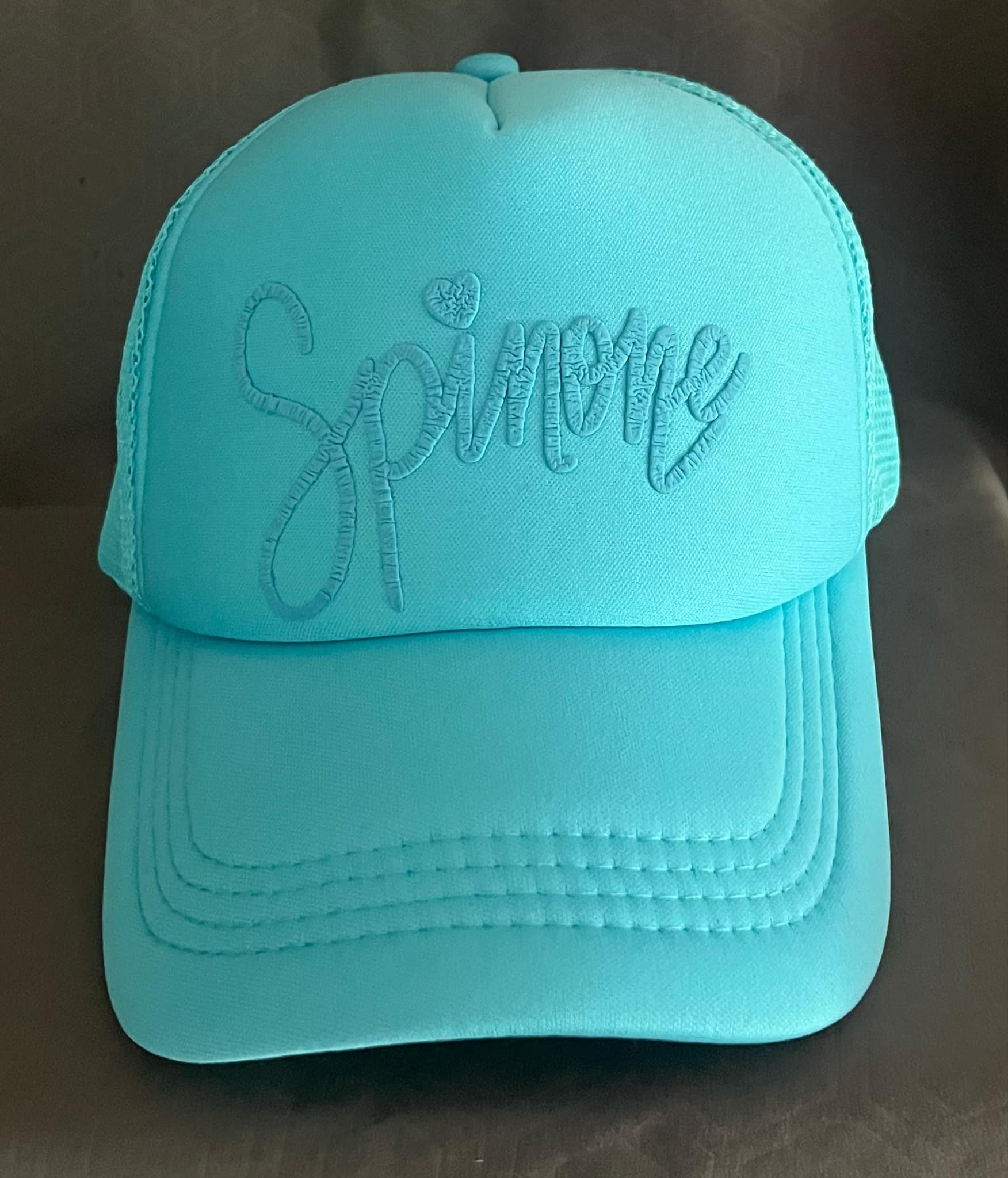 Hat, Sky Blue with Spinone Script.jpg