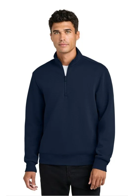 Mercer Mettle Mens Soft Spacer Quarter Zip Deep Navy MM3100.jpg