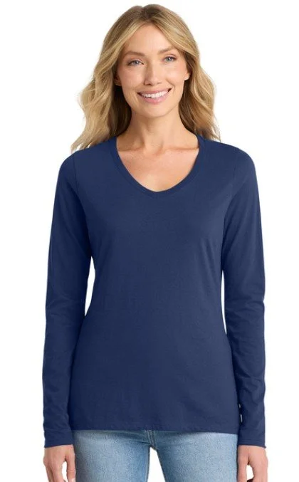 LPC450VLS Long Sleeve V Neck Team Navy.jpg