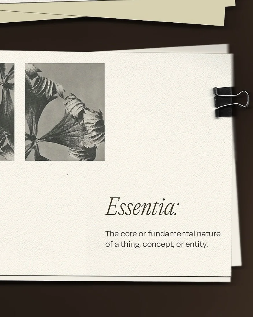 Meet Studio Essentia &ndash; a branding and design studio for businesses in motion.

We work with founders who are growing, evolving and ready to be seen with more clarity, more presence and more purpose.

Our work is thoughtful, collaborative and al