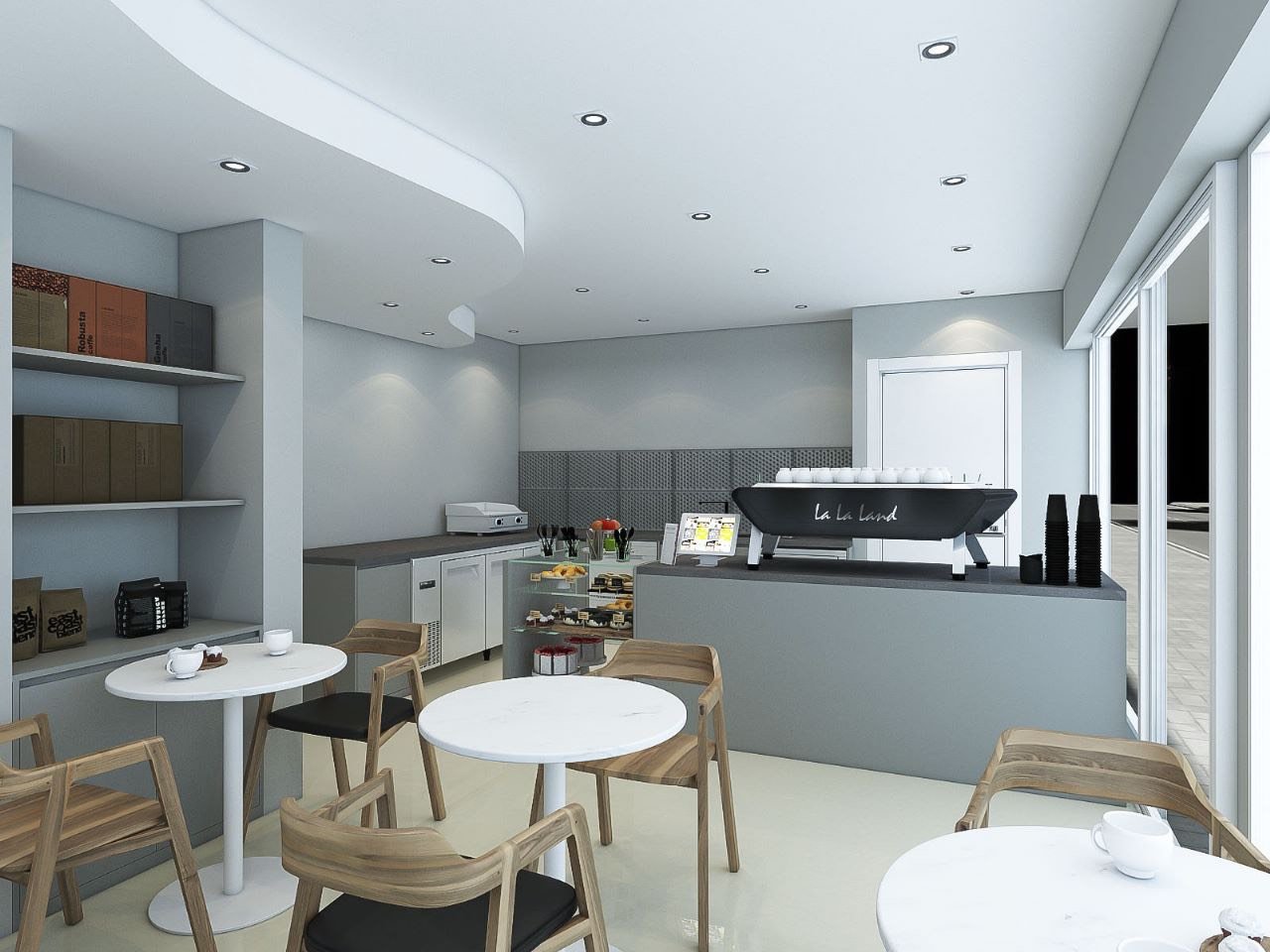 Contemporary Cafe (3D)