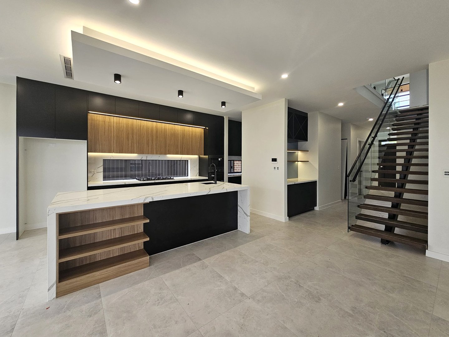 Modern Black Kitchen