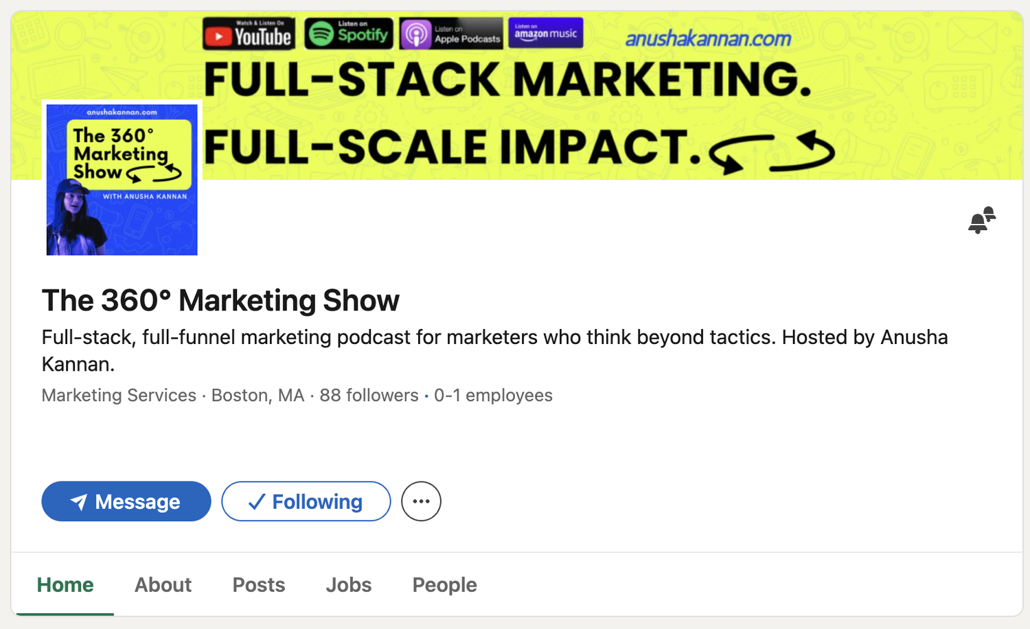 LinkedIn page